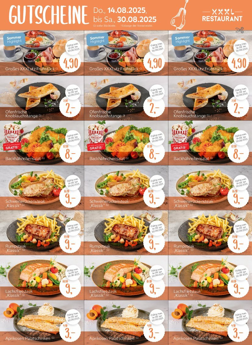 xxxlutz - XXXlutz - Restaurantgutscheine-Prospekt gültig vom 14.08. bis 30.08. - page: 3