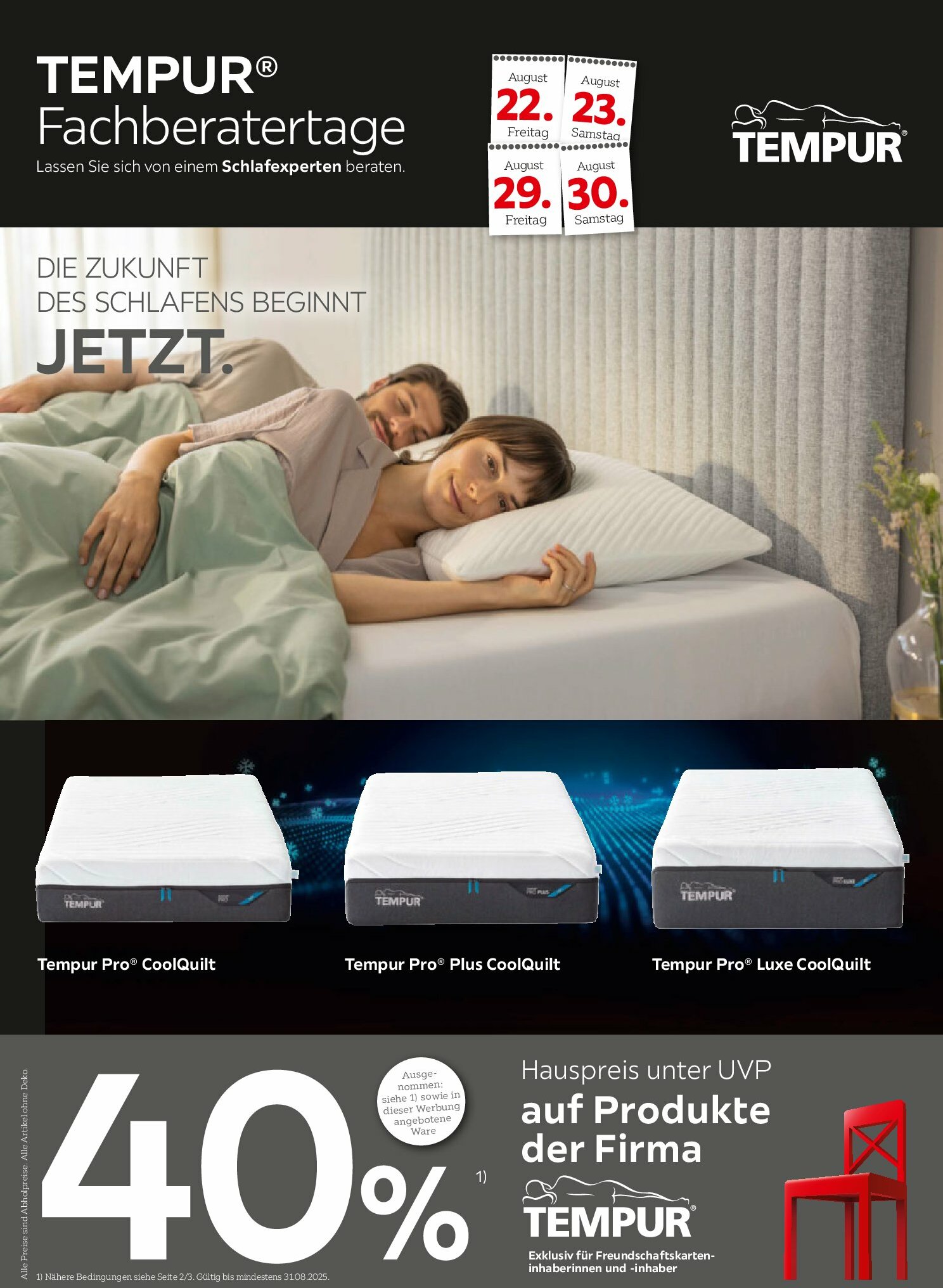 xxxlutz - XXXlutz - Tempur Spezial-Prospekt gültig vom 18.08. bis 31.08.