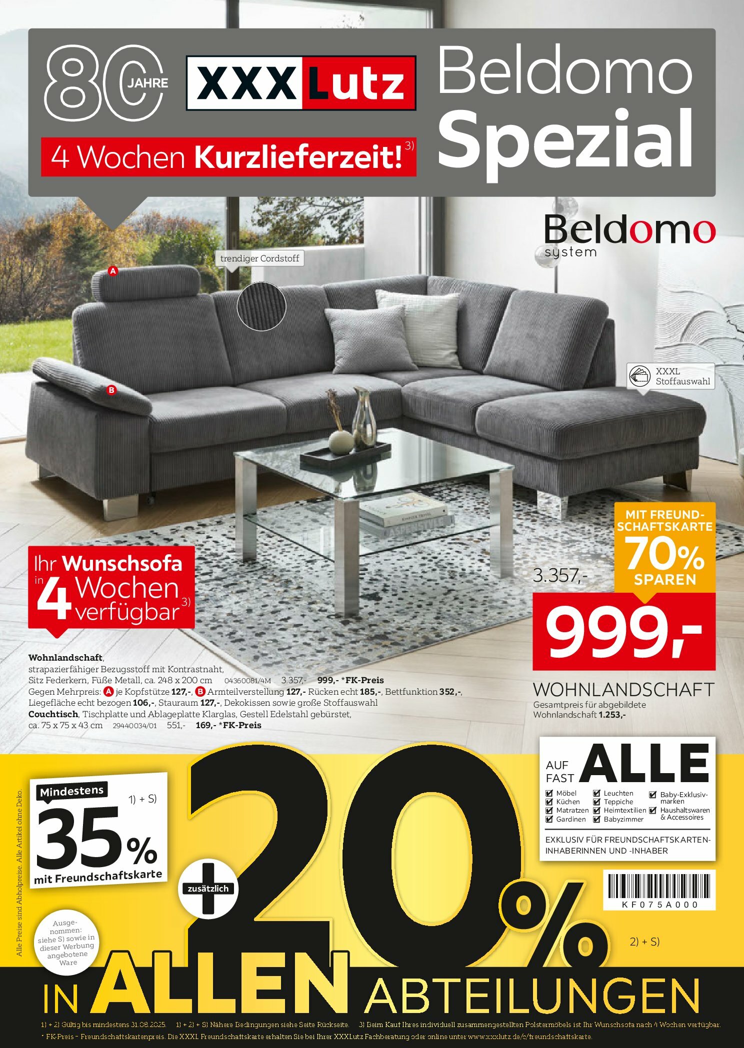 xxxlutz - XXXlutz - Beldomo Spezial-Prospekt gültig vom 18.08. bis 31.08.