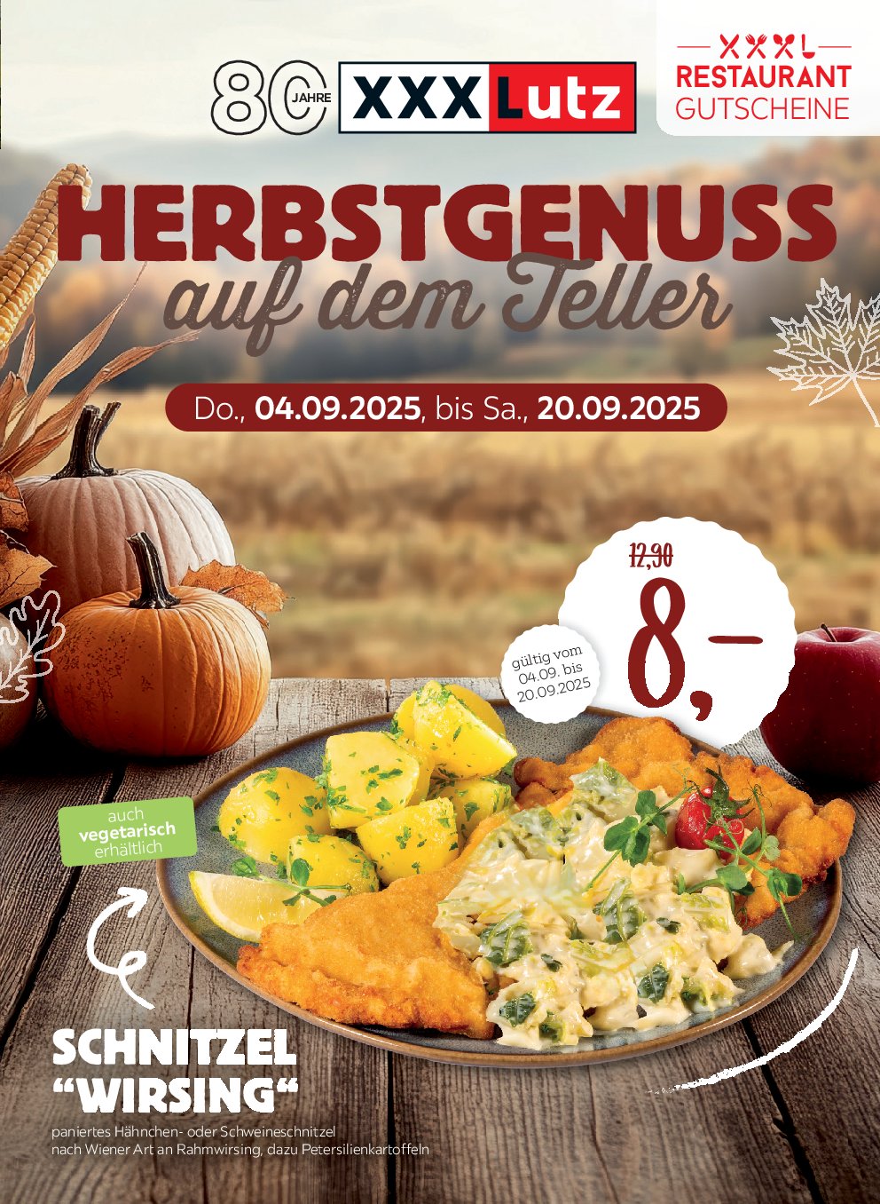 xxxlutz - XXXlutz - Restaurantgutscheine-Prospekt gültig vom 04.09. bis 20.09.