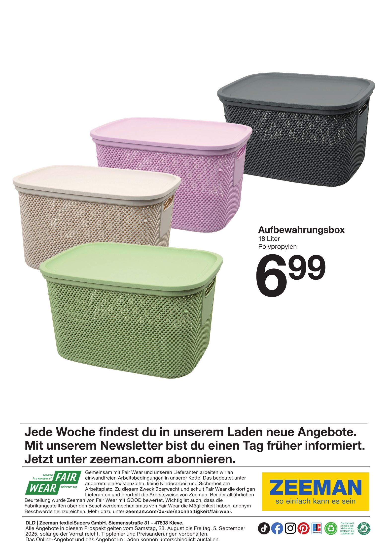 zeeman - Zeeman-Prospekt gültig vom 23.08. bis 05.09. - page: 32