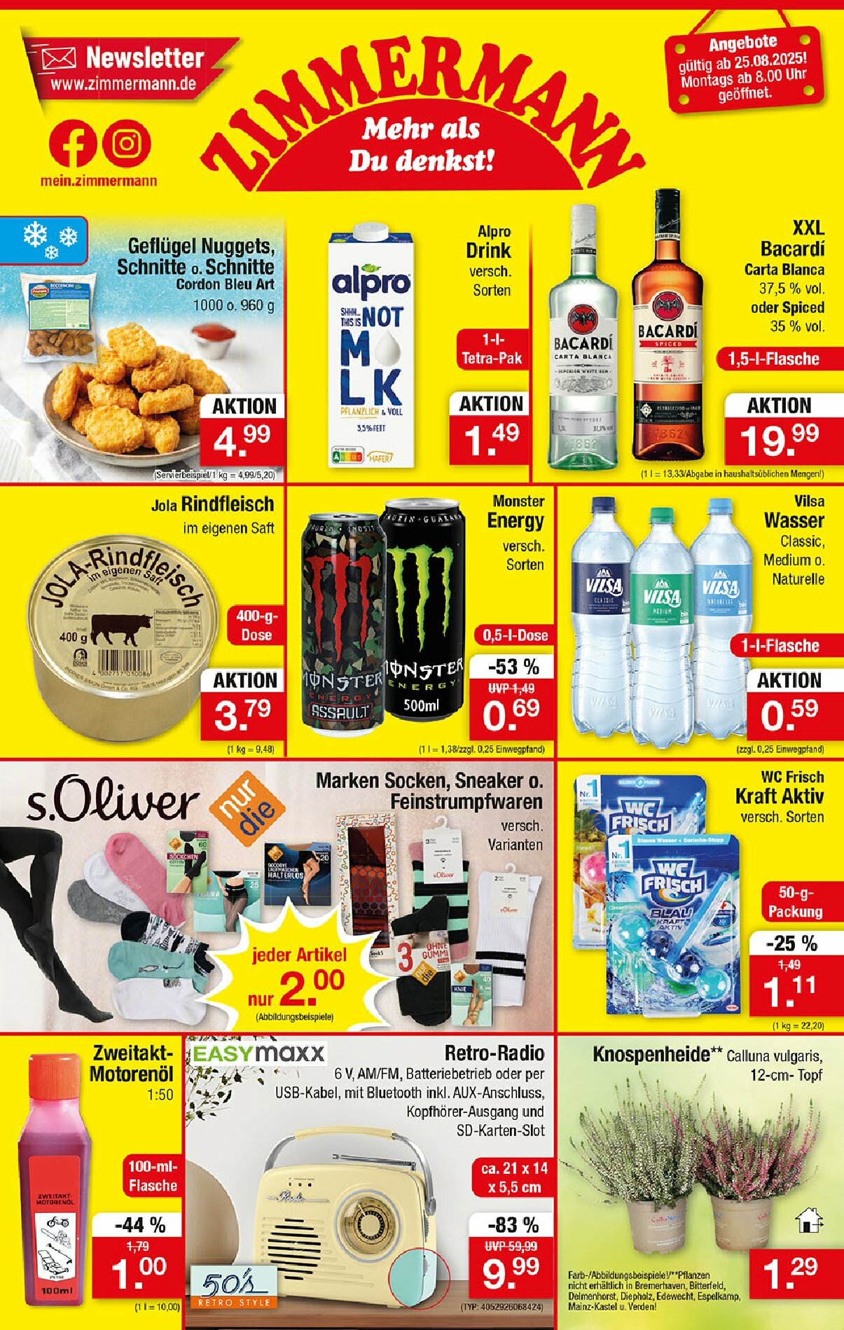 zimmermann - Zimmermann-Prospekt gültig vom 25.08. bis 30.08. - page: 1