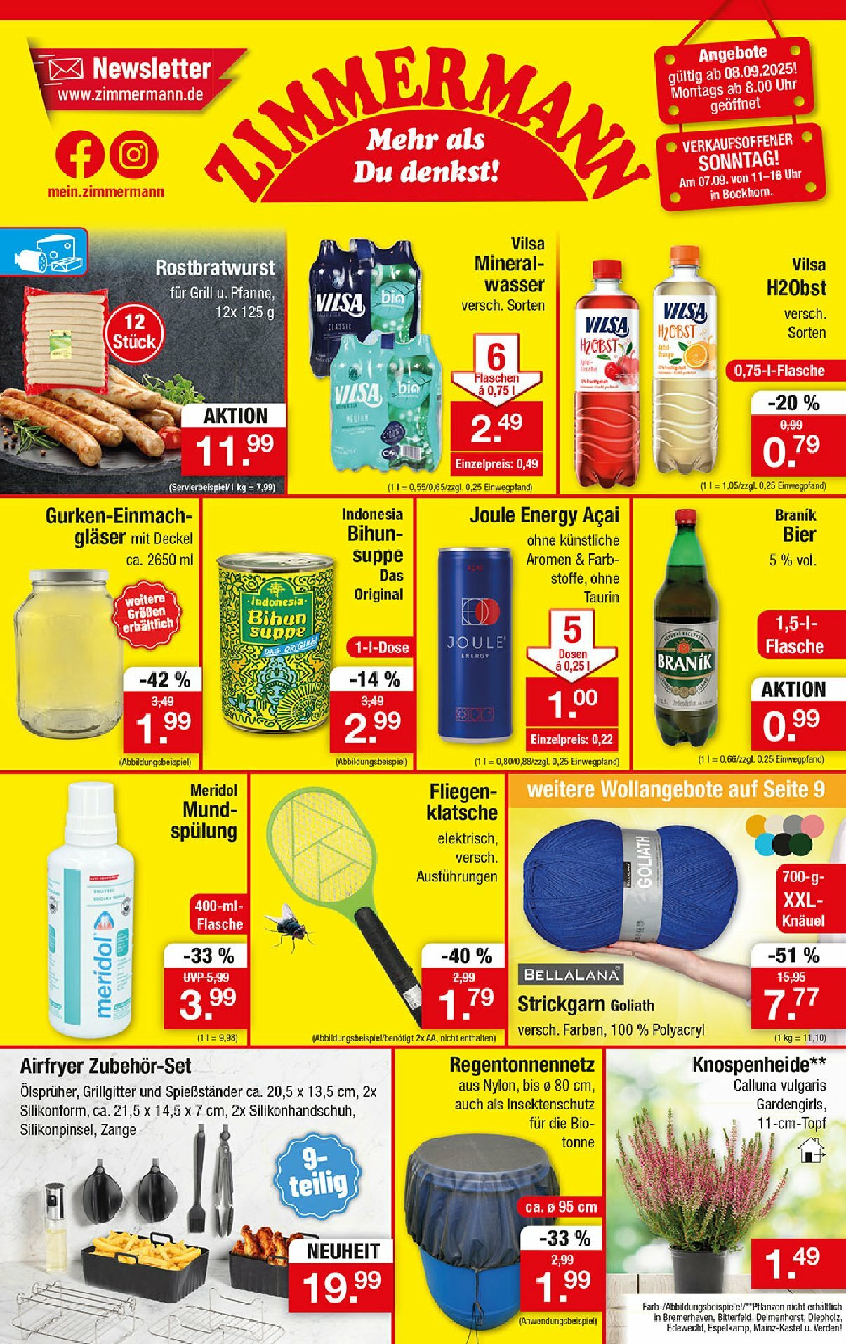 zimmermann - Zimmermann-Prospekt gültig vom 08.09. bis 13.09. - page: 1