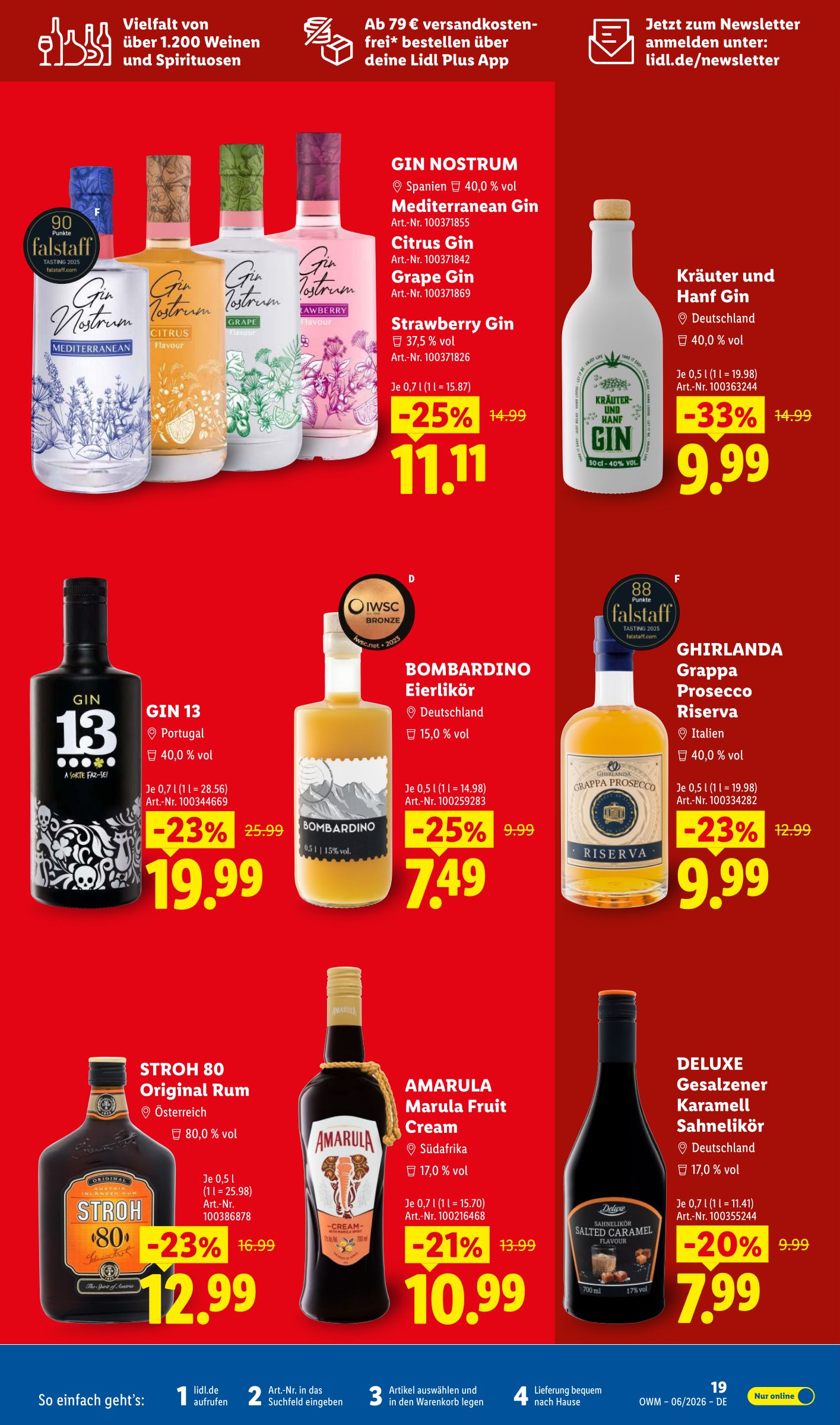 lidl - Lidl - Wein & Spirituosen Prospekt – von Montag 01.06.2026 bis Dienstag 30.06.2026 - page: 19