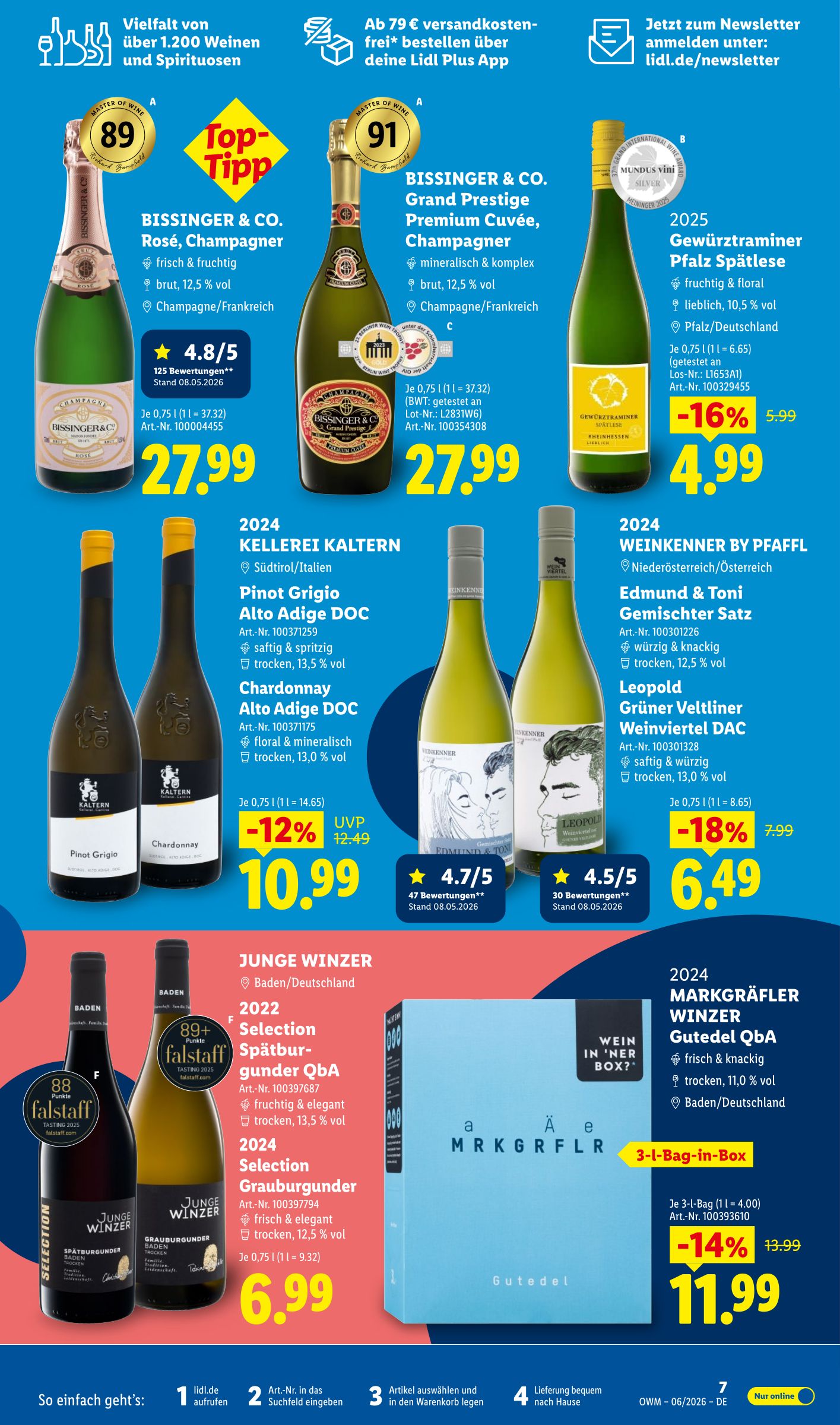 lidl - Lidl - Wein & Spirituosen Prospekt – von Montag 01.06.2026 bis Dienstag 30.06.2026 - page: 7