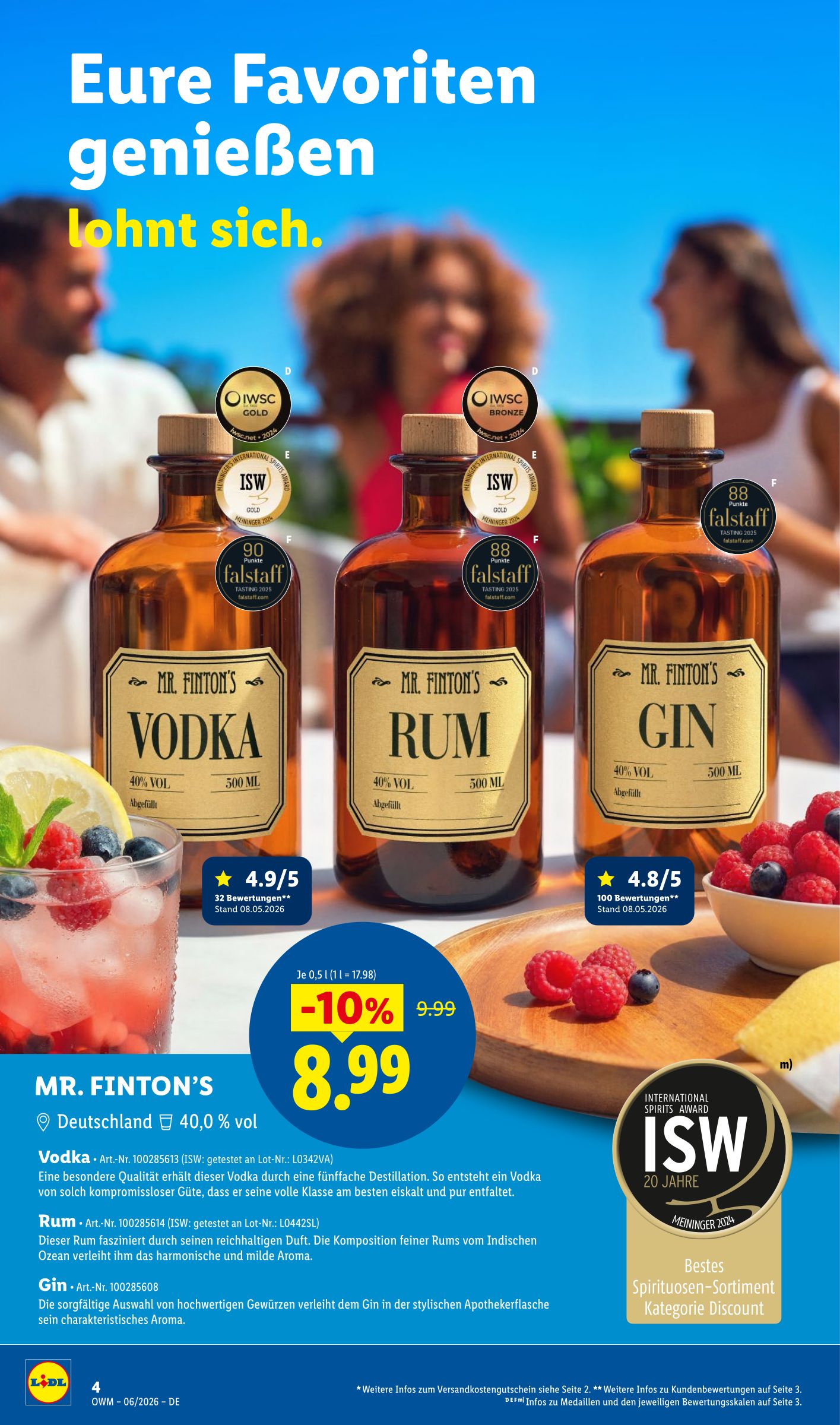 lidl - Lidl - Wein & Spirituosen Prospekt – von Montag 01.06.2026 bis Dienstag 30.06.2026 - page: 4