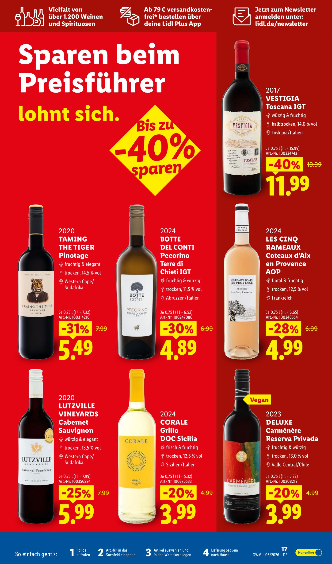 lidl - Lidl - Wein & Spirituosen Prospekt – von Montag 01.06.2026 bis Dienstag 30.06.2026 - page: 17