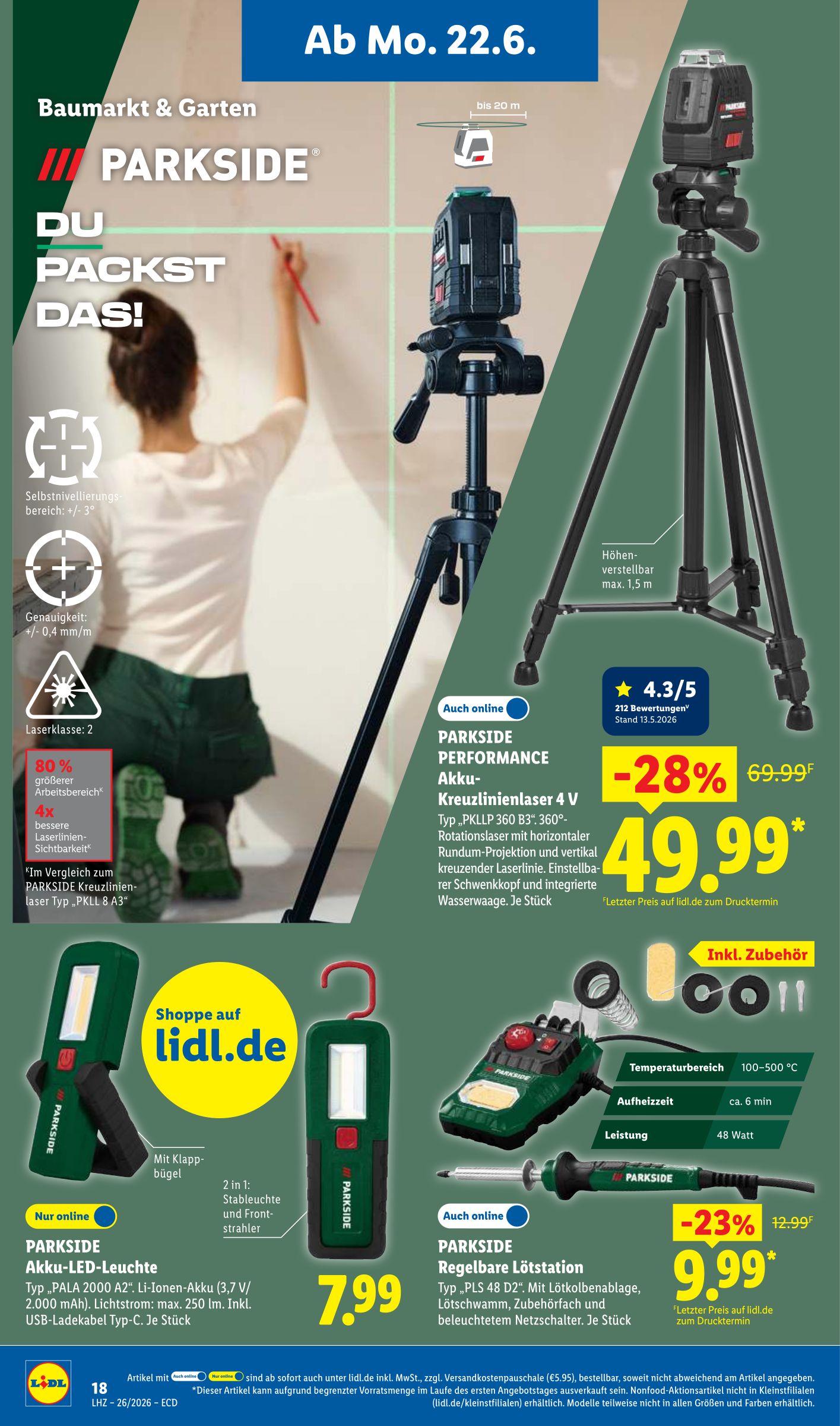 lidl - Lidl - Angebot der Woche Prospekt nächste Woche – von Montag 22.06.2026 bis Samstag 27.06.2026 - page: 16