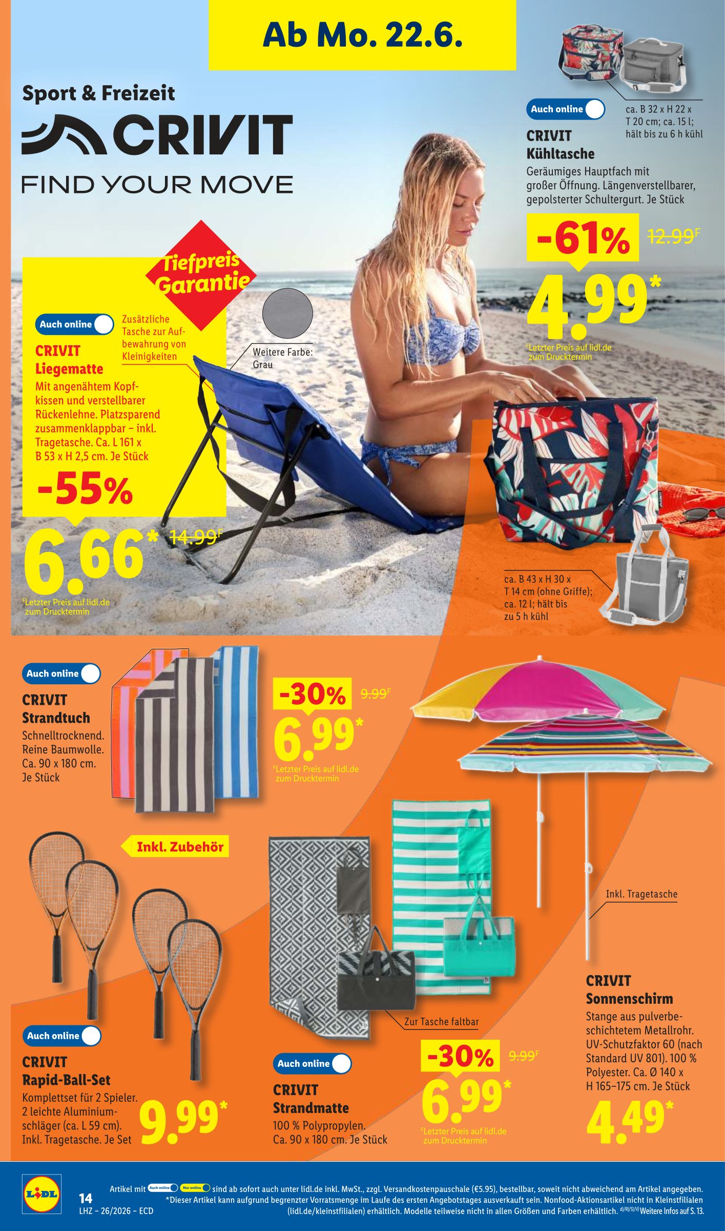 lidl - Lidl - Angebot der Woche Prospekt nächste Woche – von Montag 22.06.2026 bis Samstag 27.06.2026 - page: 10