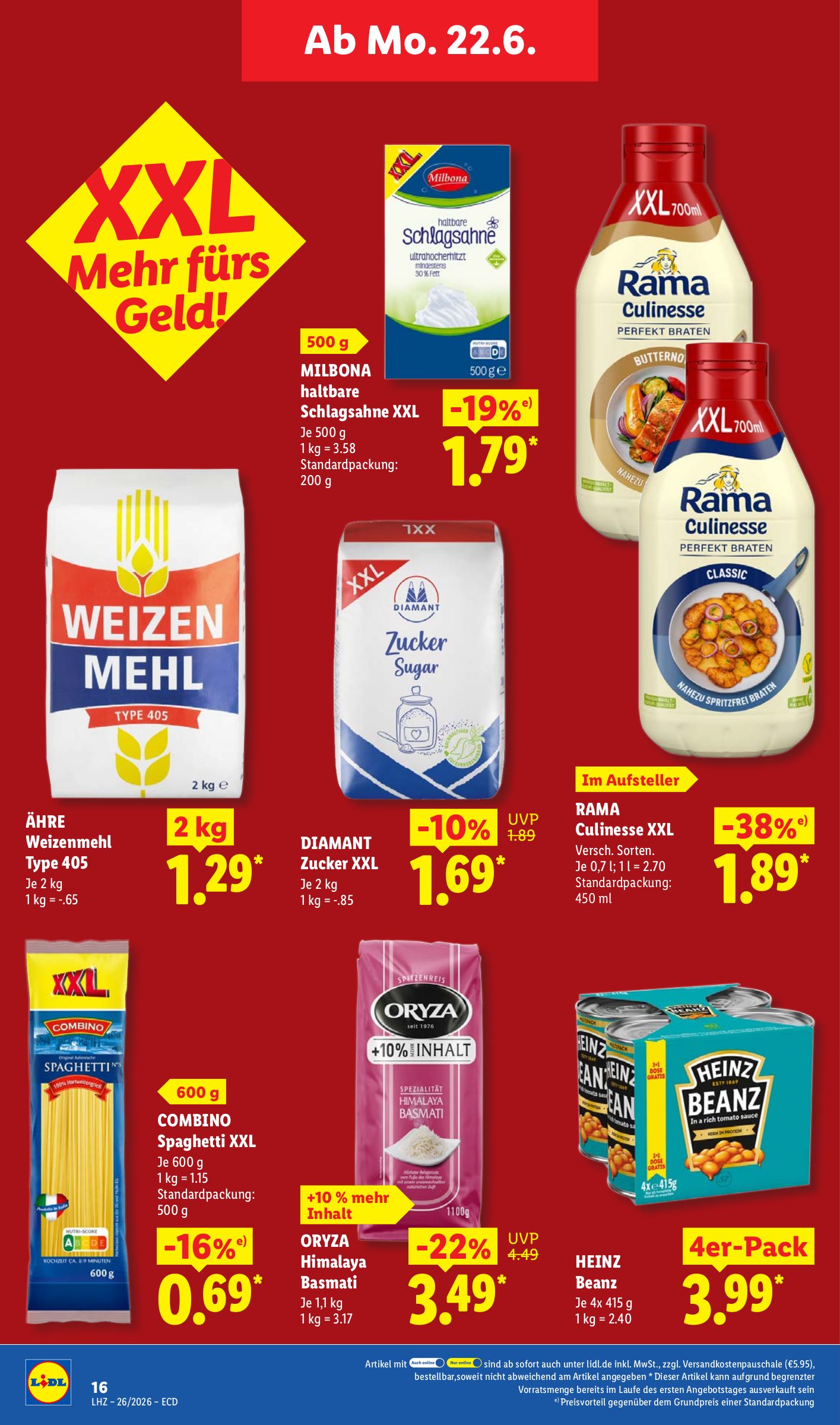lidl - Lidl XXL Prospekt nächste Woche – von Montag 22.06.2026 bis Samstag 27.06.2026 - page: 22