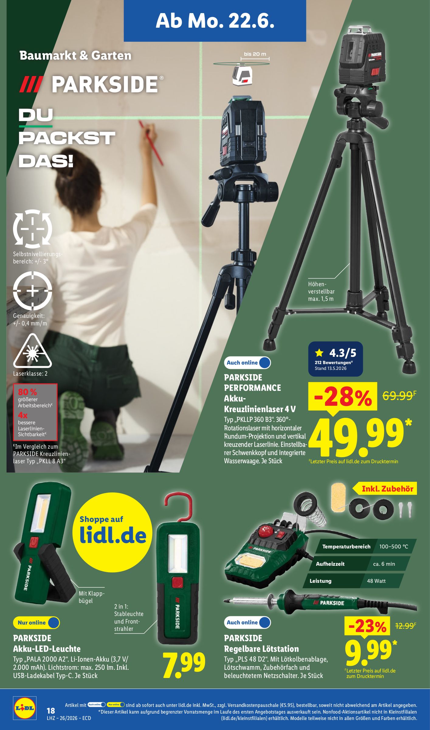 lidl - Lidl XXL Prospekt nächste Woche – von Montag 22.06.2026 bis Samstag 27.06.2026 - page: 38