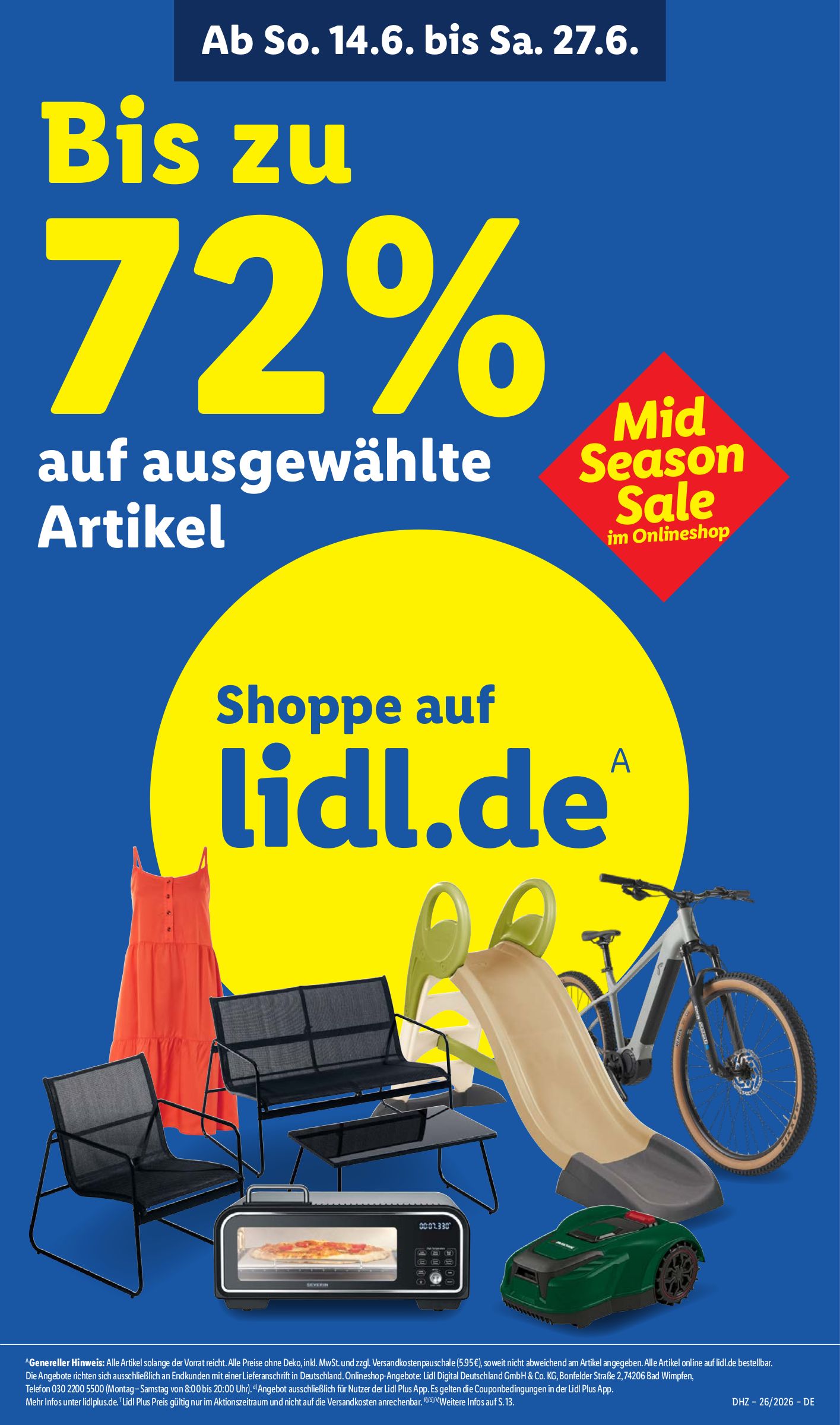 lidl - Lidl XXL Prospekt nächste Woche – von Montag 22.06.2026 bis Samstag 27.06.2026 - page: 70