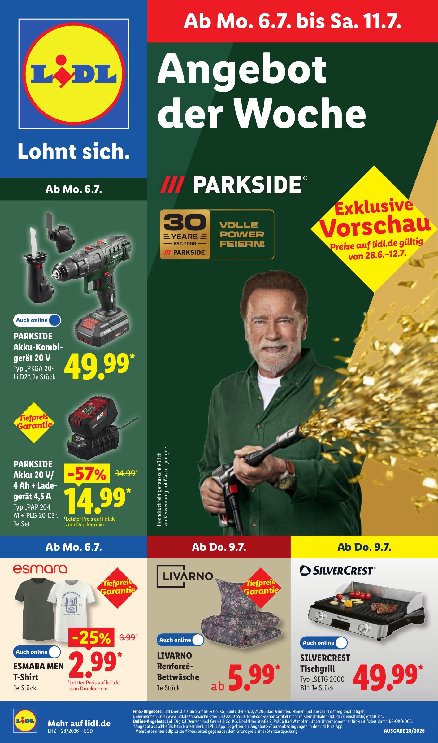 lidl - Lidl - Angebot der Woche Prospekt nächste Woche – von Montag 06.07.2026 bis Samstag 11.07.2026