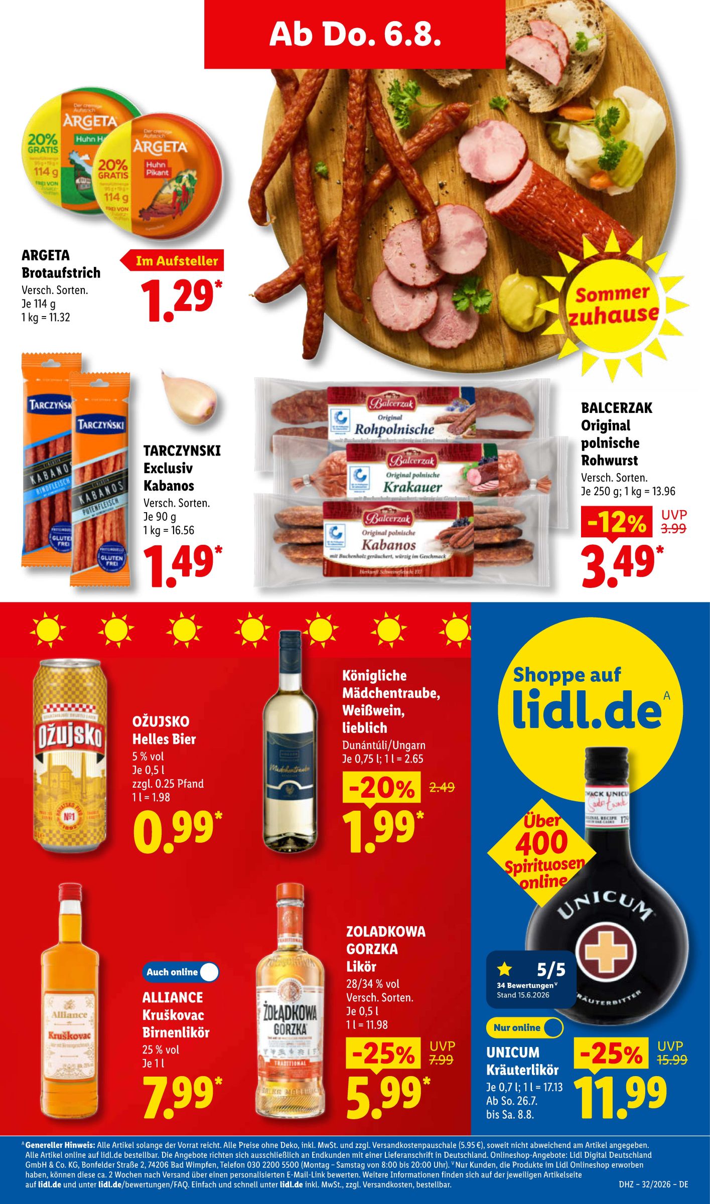 lidl - Lidl Prospekt – von Montag 03.08.2026 bis Samstag 08.08.2026 - page: 53