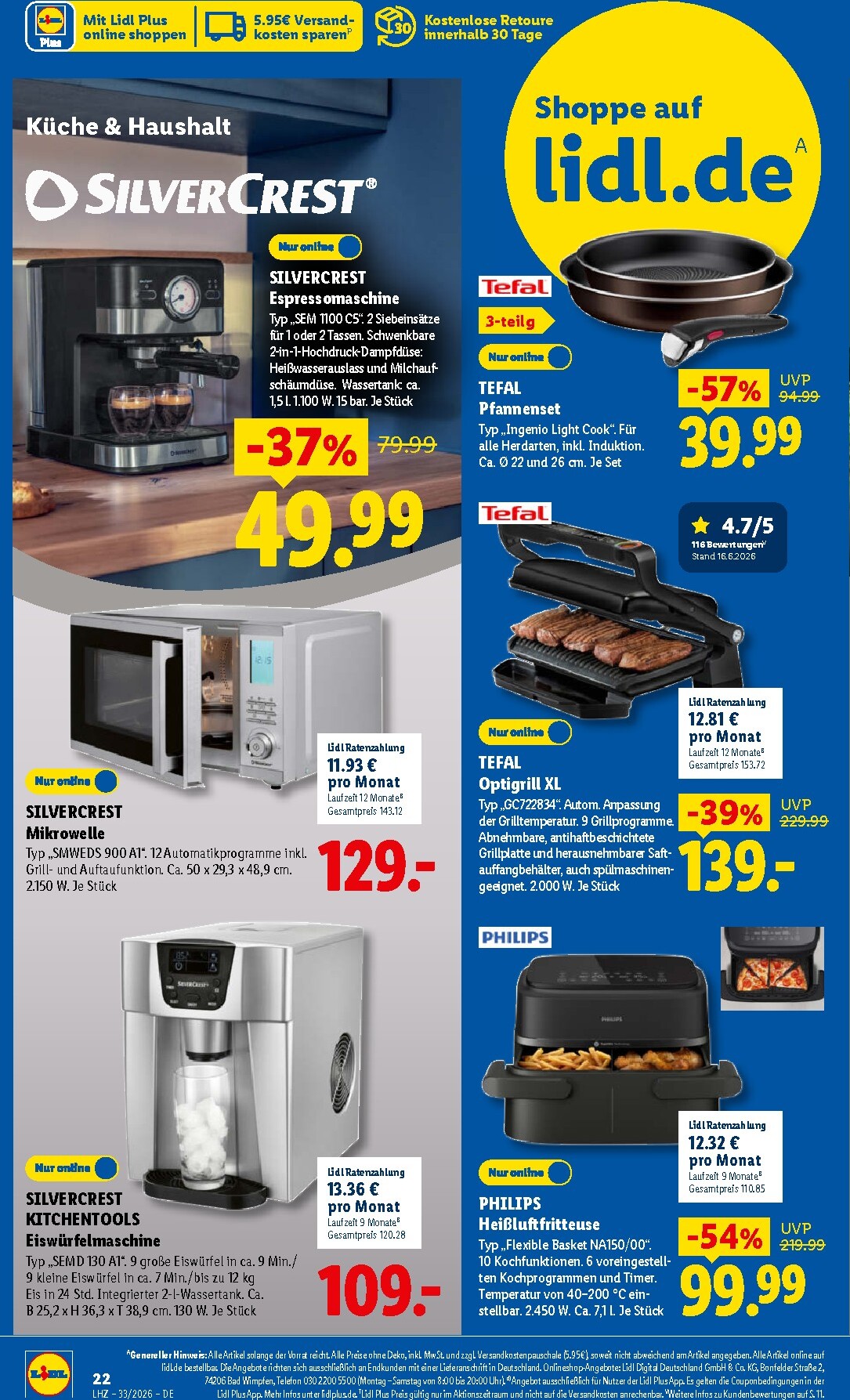 lidl - Lidl Prospekt nächste Woche – von Montag 10.08.2026 bis Samstag 15.08.2026 - page: 44