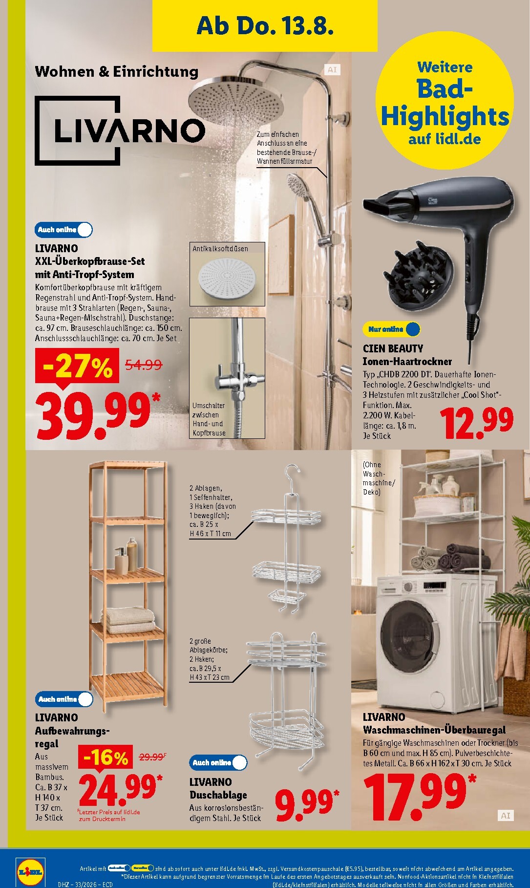 lidl - Lidl Prospekt nächste Woche – von Montag 10.08.2026 bis Samstag 15.08.2026 - page: 52