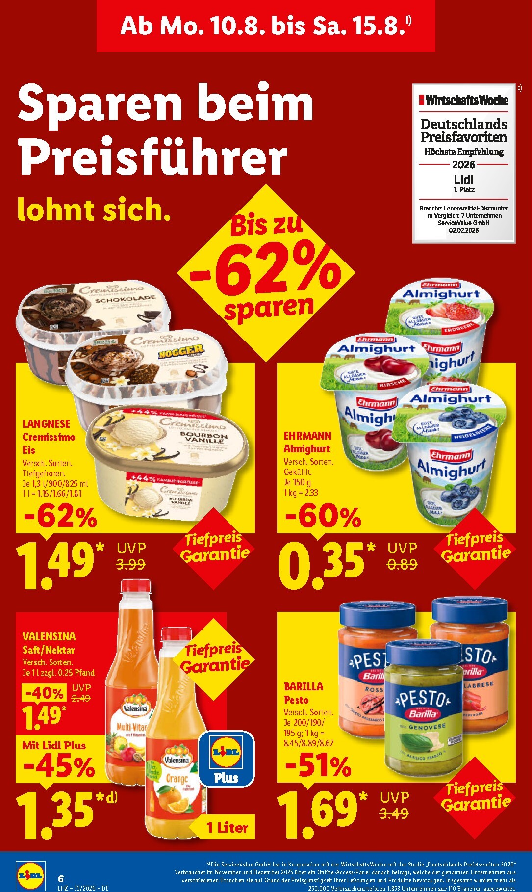 lidl - Lidl Prospekt nächste Woche – von Montag 10.08.2026 bis Samstag 15.08.2026 - page: 18
