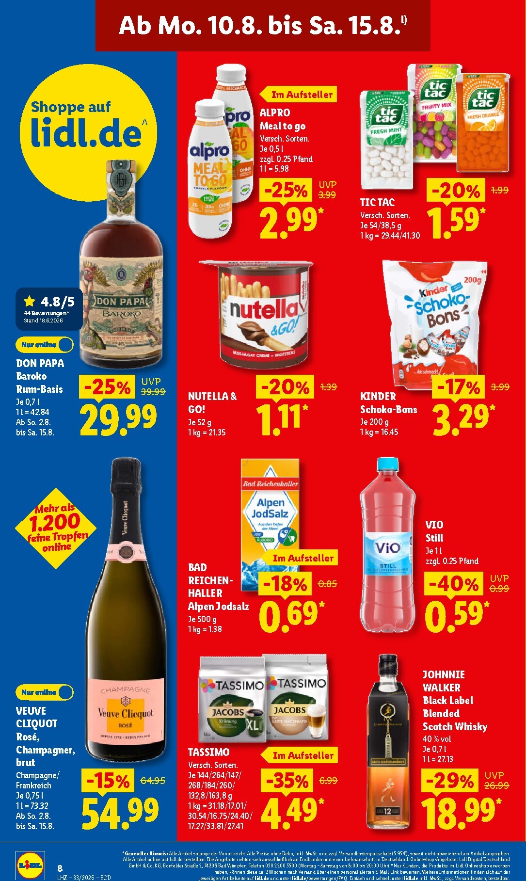 lidl - Lidl Prospekt nächste Woche – von Montag 10.08.2026 bis Samstag 15.08.2026 - page: 20