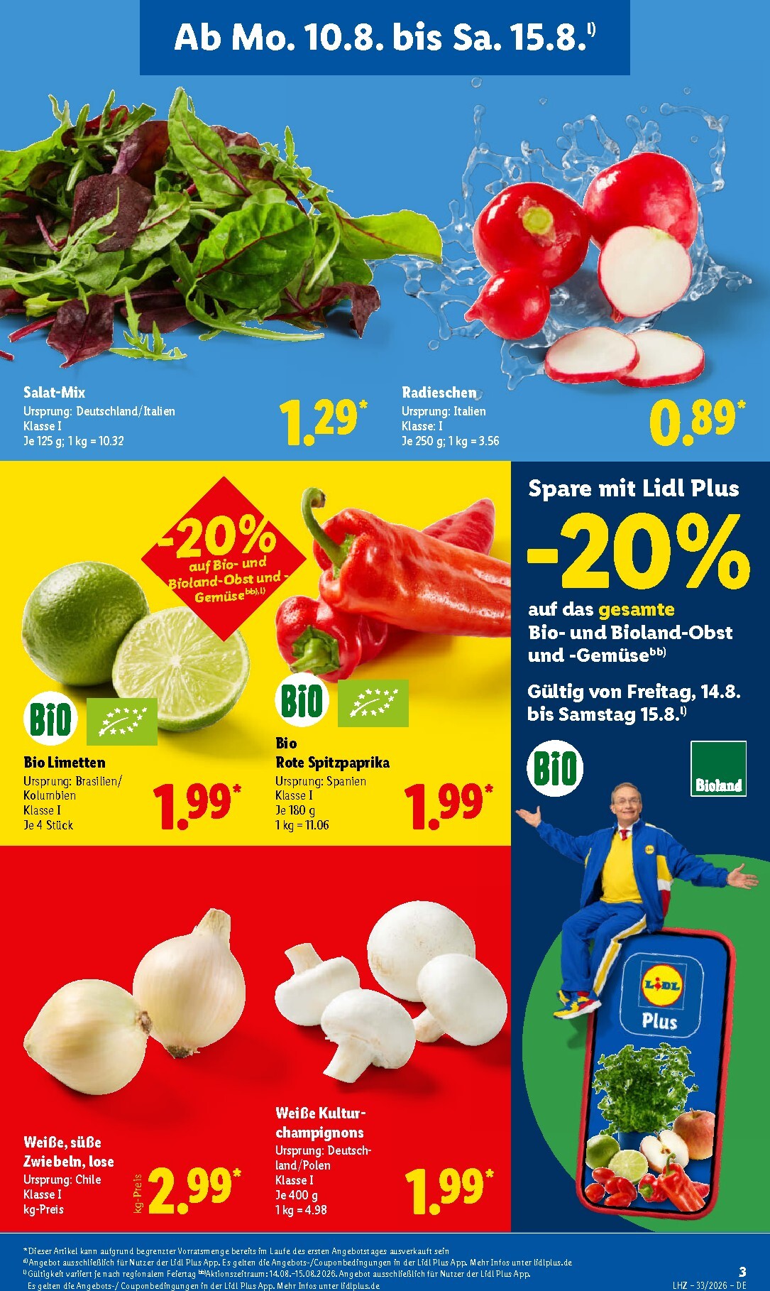 lidl - Lidl Prospekt nächste Woche – von Montag 10.08.2026 bis Samstag 15.08.2026 - page: 3