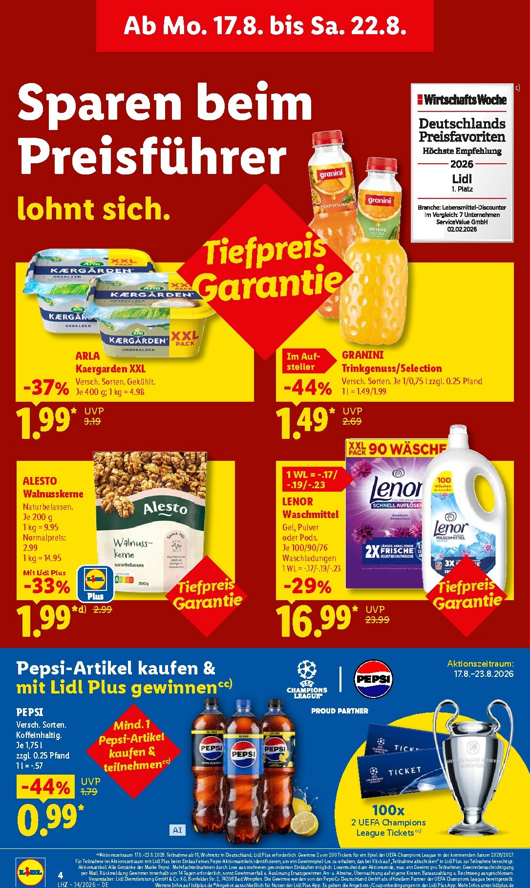 lidl - Lidl Prospekt nächste Woche – von Montag 17.08.2026 bis Samstag 22.08.2026 - page: 12