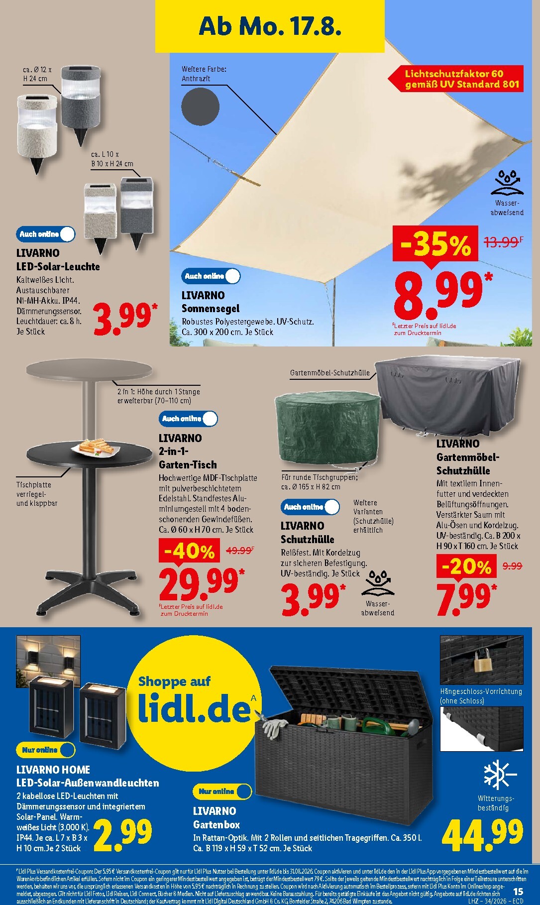 lidl - Lidl Prospekt nächste Woche – von Montag 17.08.2026 bis Samstag 22.08.2026 - page: 33