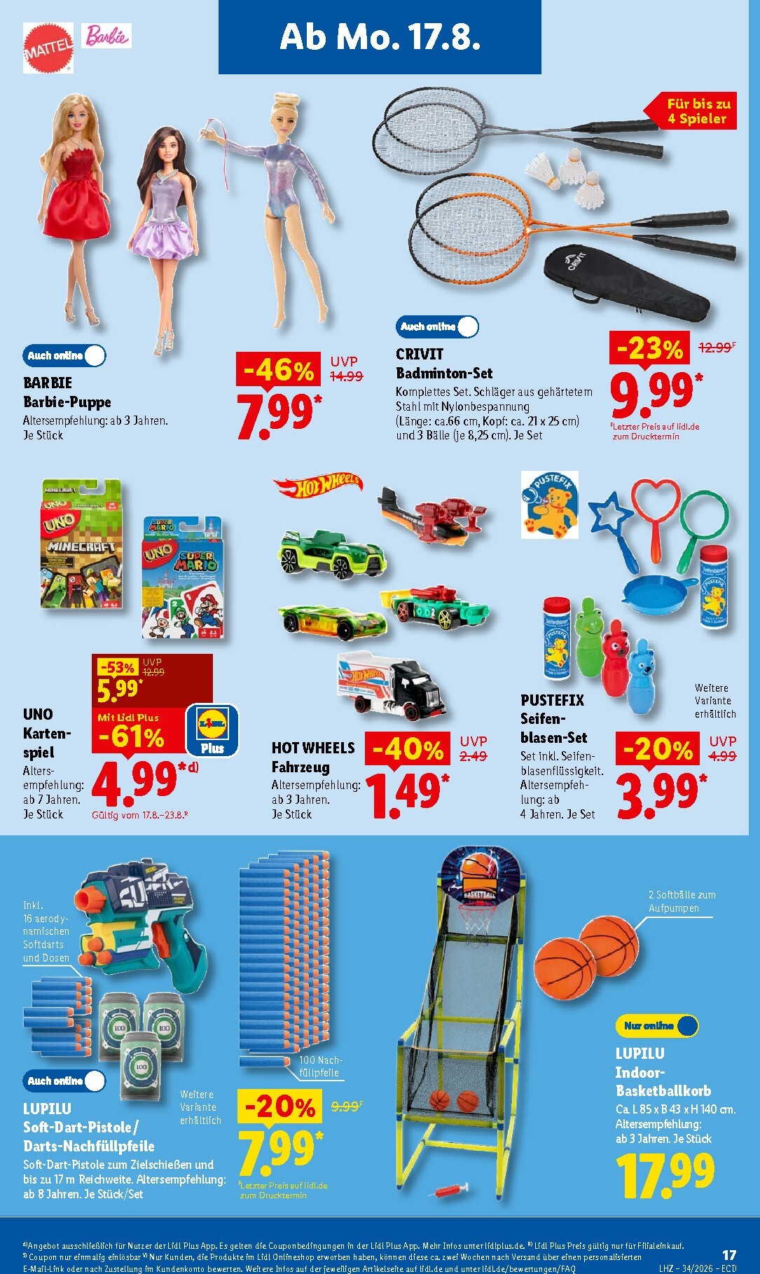 lidl - Lidl Prospekt nächste Woche – von Montag 17.08.2026 bis Samstag 22.08.2026 - page: 35