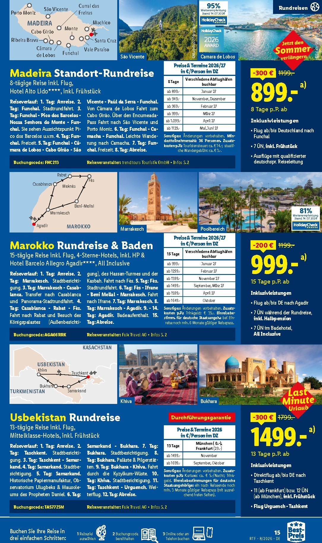 lidl - Lidl - Reise-Highlights Prospekt – von Mittwoch 12.08.2026 bis Dienstag 15.09.2026 - page: 15
