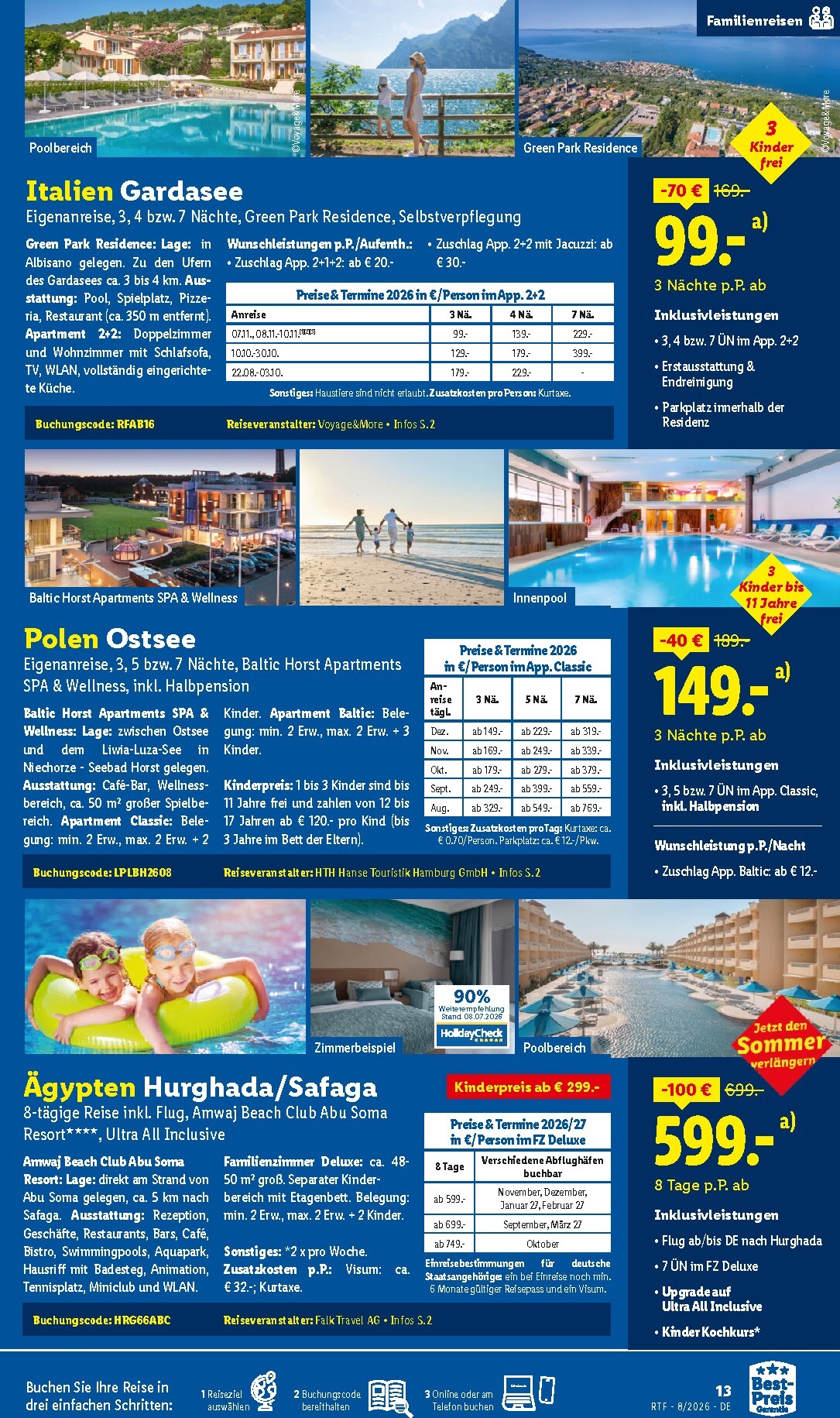 lidl - Lidl - Reise-Highlights Prospekt – von Mittwoch 12.08.2026 bis Dienstag 15.09.2026 - page: 13