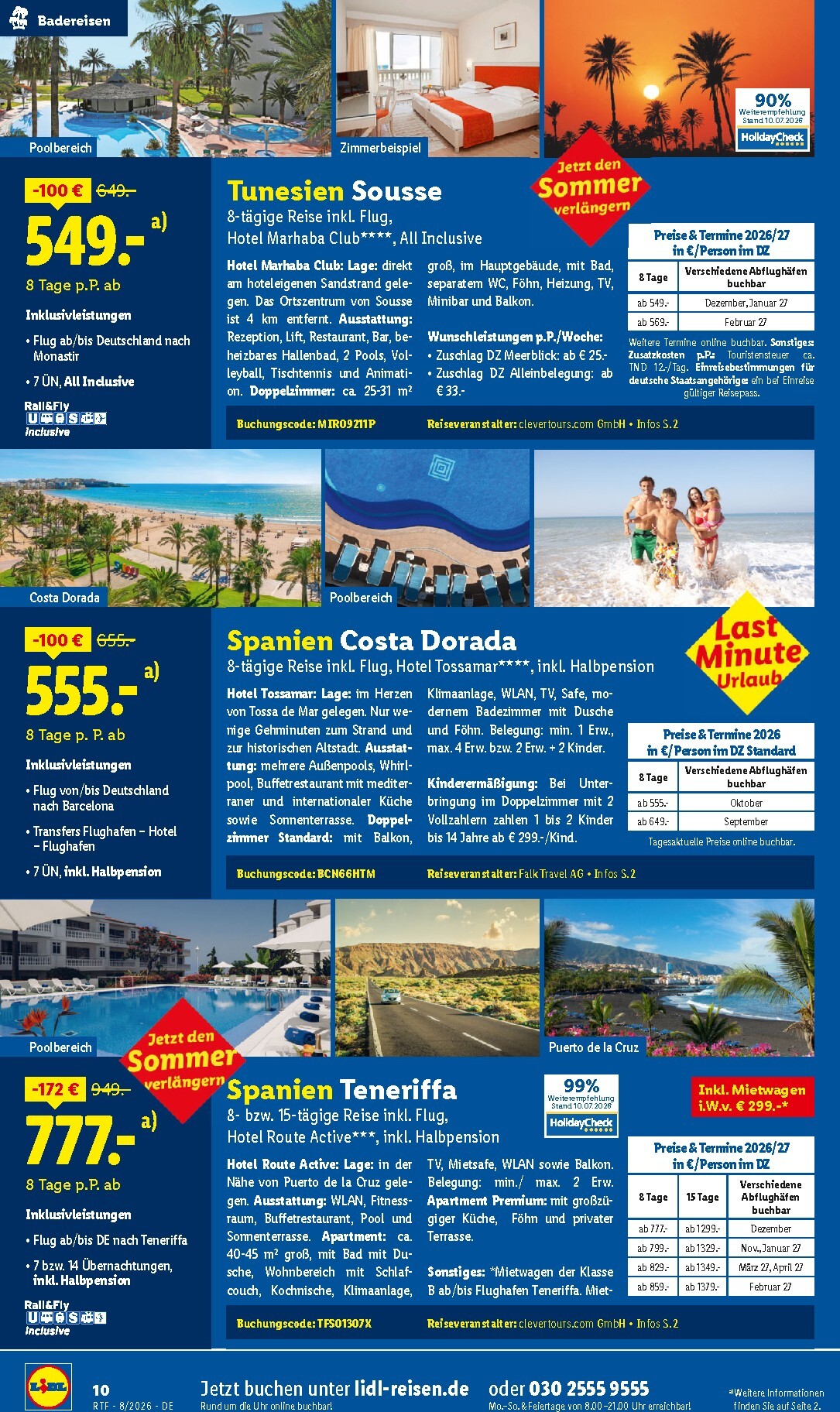 lidl - Lidl - Reise-Highlights Prospekt – von Mittwoch 12.08.2026 bis Dienstag 15.09.2026 - page: 10