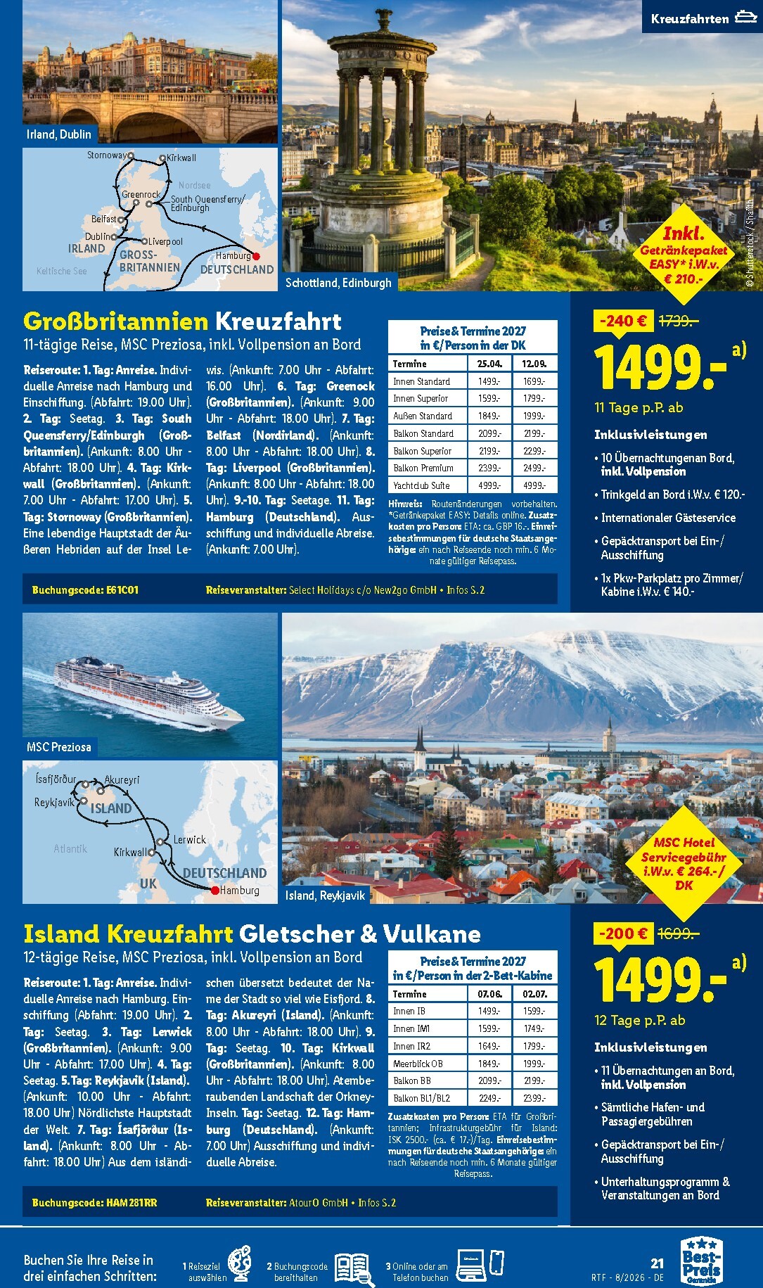 lidl - Lidl - Reise-Highlights Prospekt – von Mittwoch 12.08.2026 bis Dienstag 15.09.2026 - page: 21