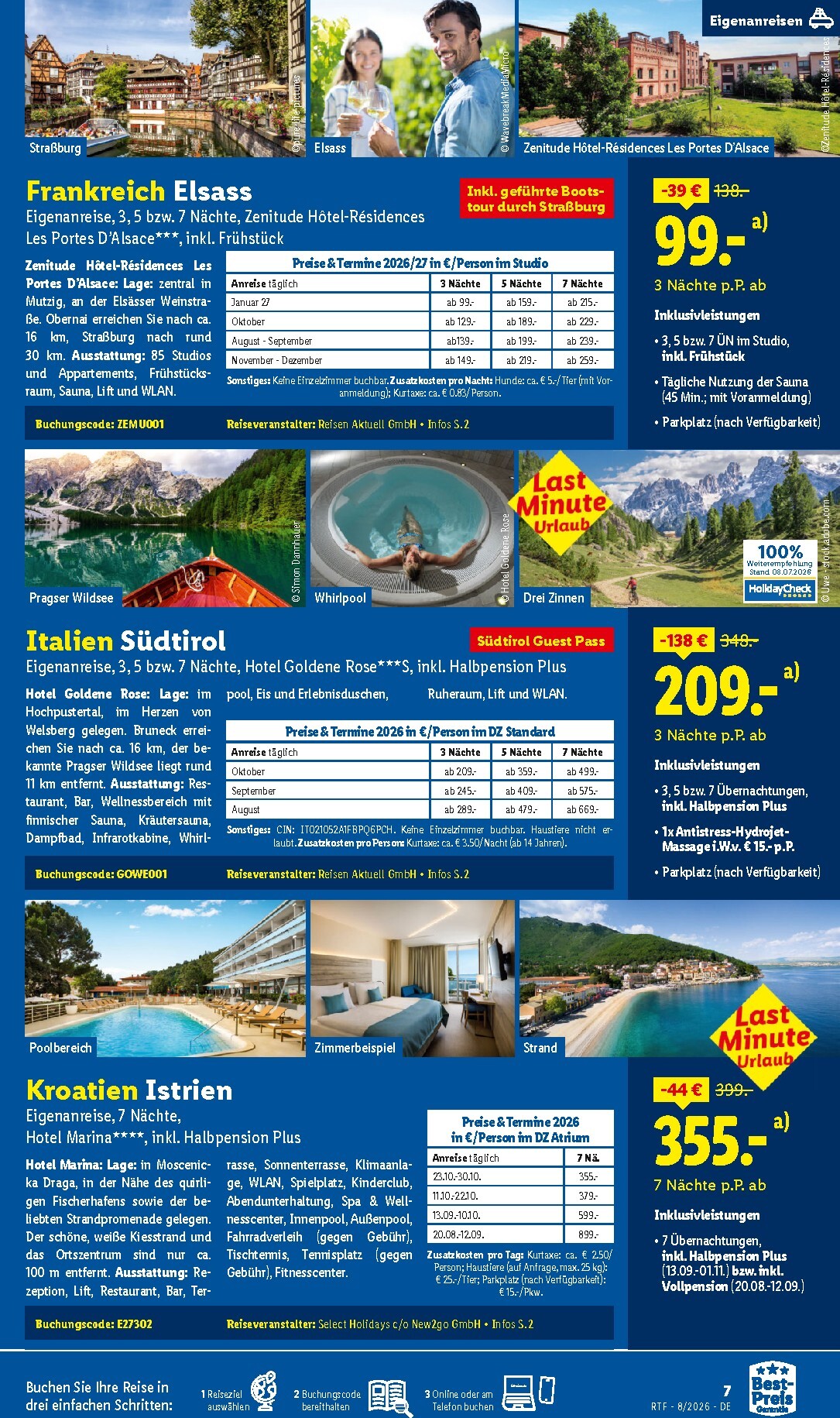 lidl - Lidl - Reise-Highlights Prospekt – von Mittwoch 12.08.2026 bis Dienstag 15.09.2026 - page: 7