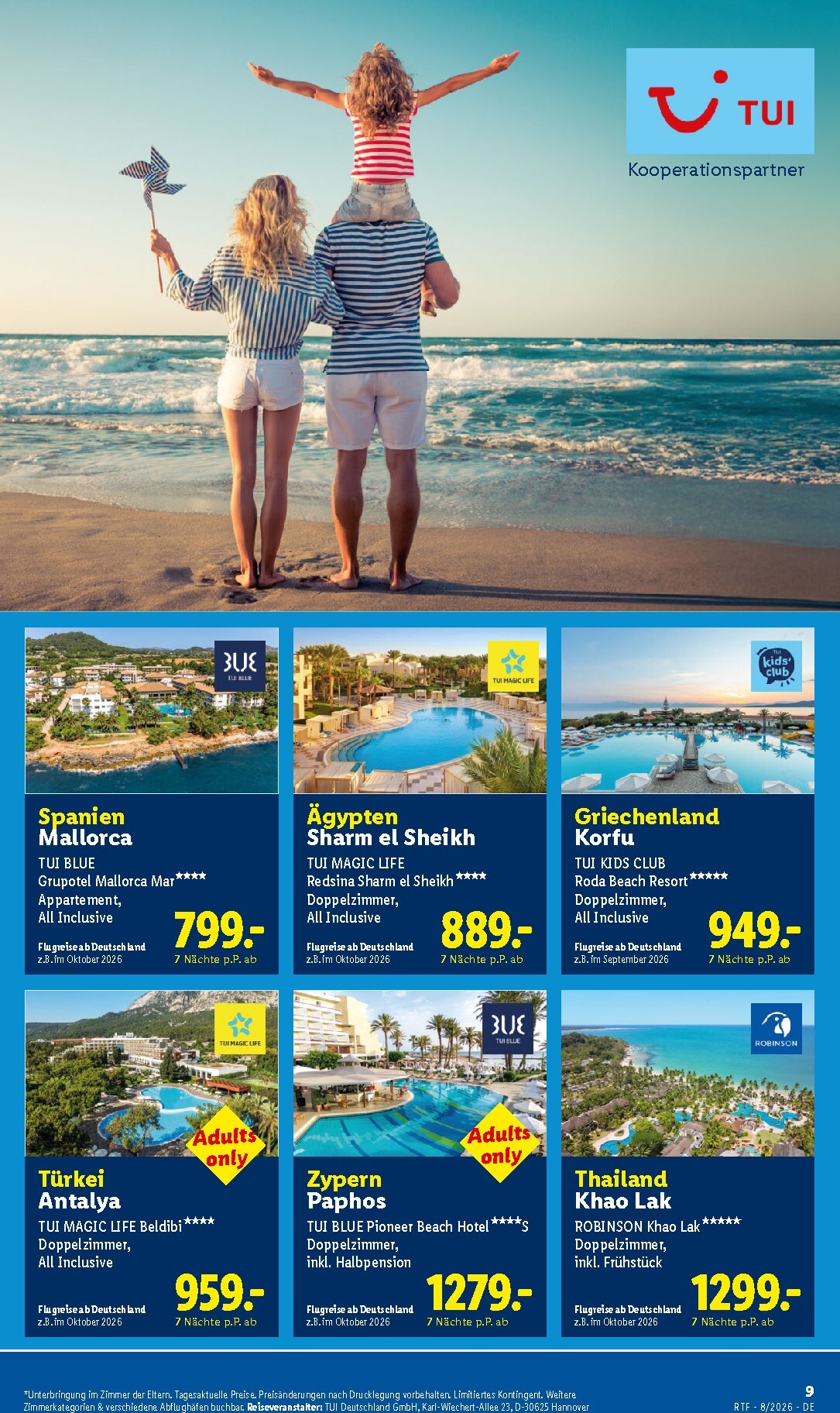 lidl - Lidl - Reise-Highlights Prospekt – von Mittwoch 12.08.2026 bis Dienstag 15.09.2026 - page: 9