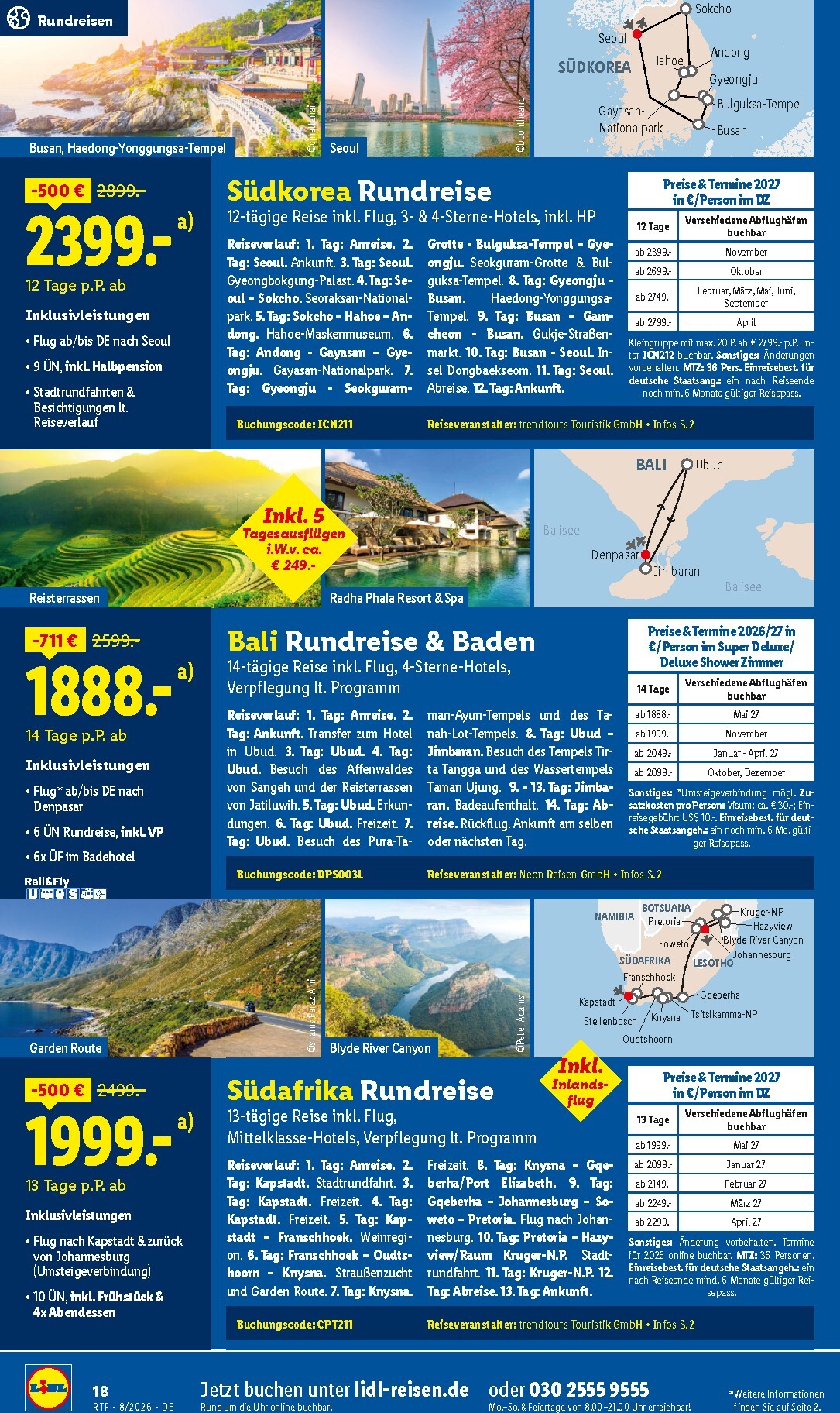 lidl - Lidl - Reise-Highlights Prospekt – von Mittwoch 12.08.2026 bis Dienstag 15.09.2026 - page: 18