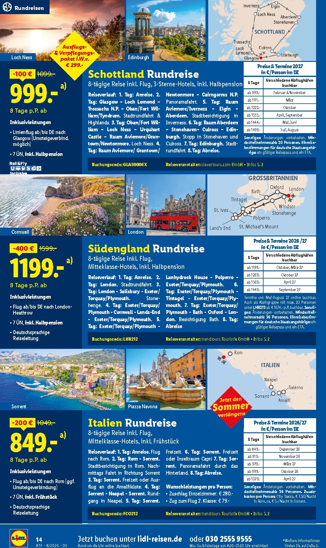 lidl - Lidl - Reise-Highlights Prospekt – von Mittwoch 12.08.2026 bis Dienstag 15.09.2026 - page: 14