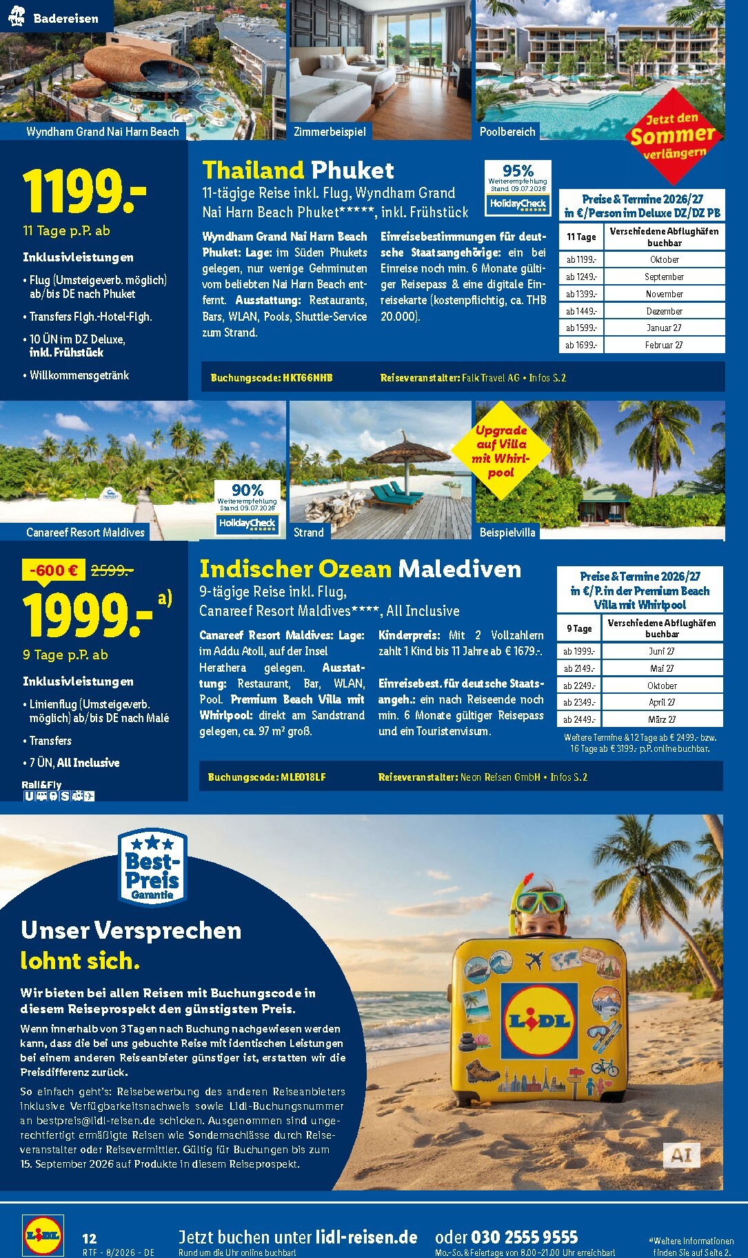 lidl - Lidl - Reise-Highlights Prospekt – von Mittwoch 12.08.2026 bis Dienstag 15.09.2026 - page: 12