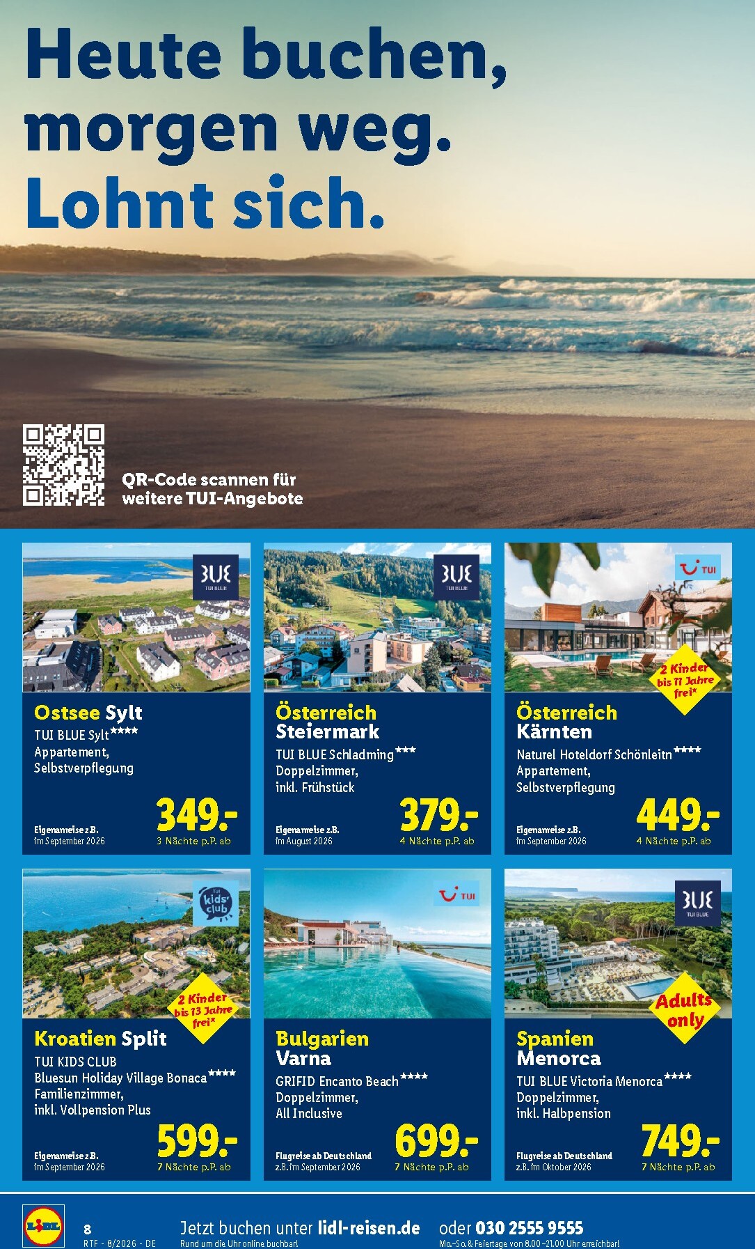 lidl - Lidl - Reise-Highlights Prospekt – von Mittwoch 12.08.2026 bis Dienstag 15.09.2026 - page: 8