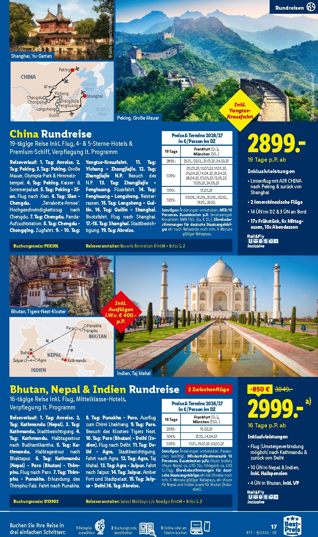 lidl - Lidl - Reise-Highlights Prospekt – von Mittwoch 12.08.2026 bis Dienstag 15.09.2026 - page: 17