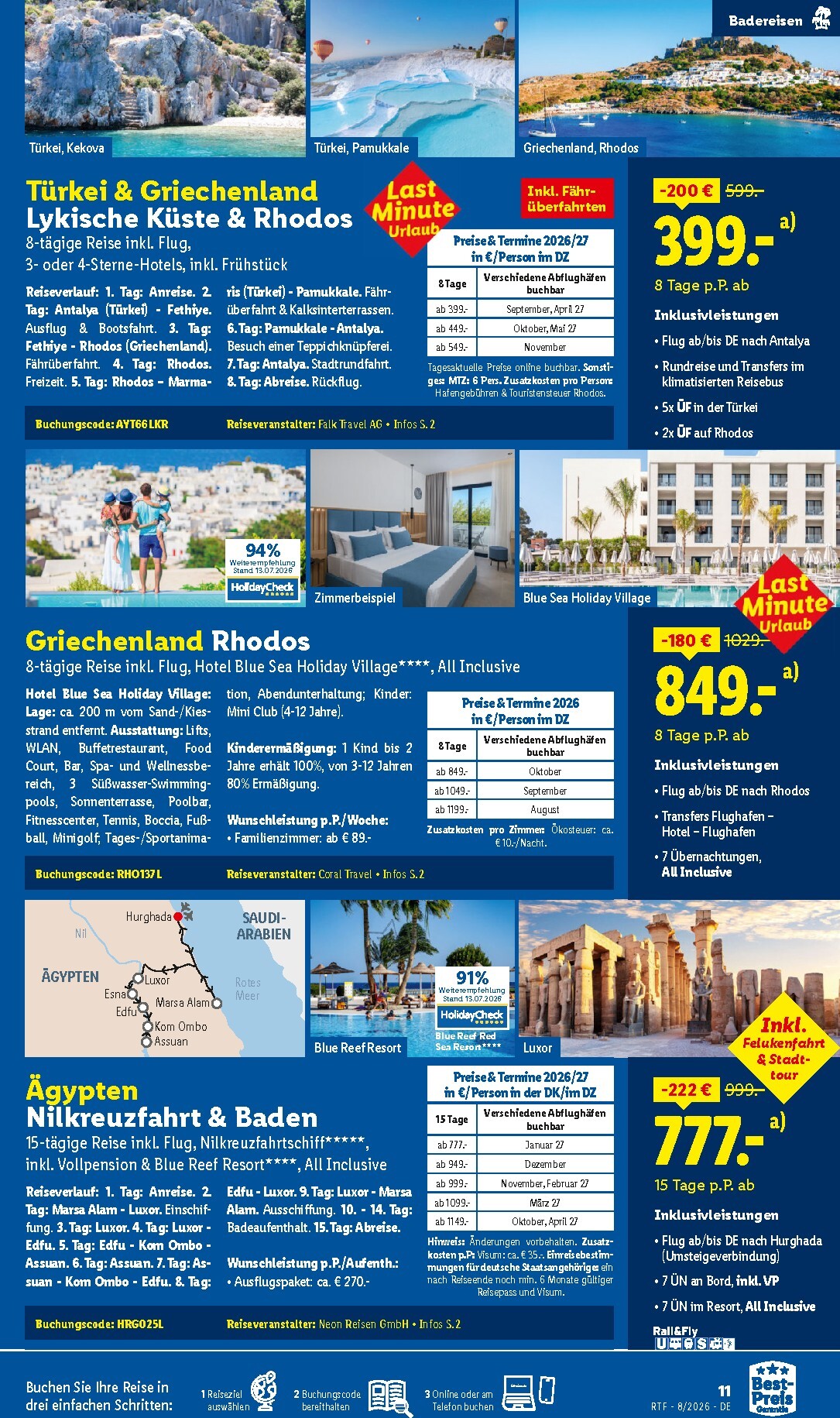 lidl - Lidl - Reise-Highlights Prospekt – von Mittwoch 12.08.2026 bis Dienstag 15.09.2026 - page: 11