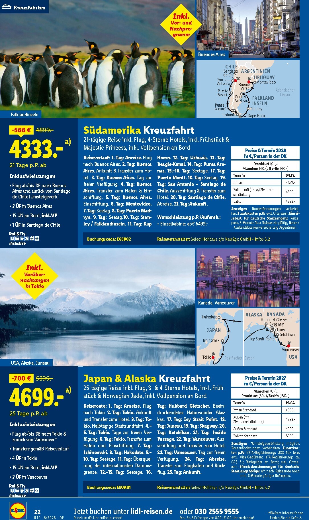 lidl - Lidl - Reise-Highlights Prospekt – von Mittwoch 12.08.2026 bis Dienstag 15.09.2026 - page: 22