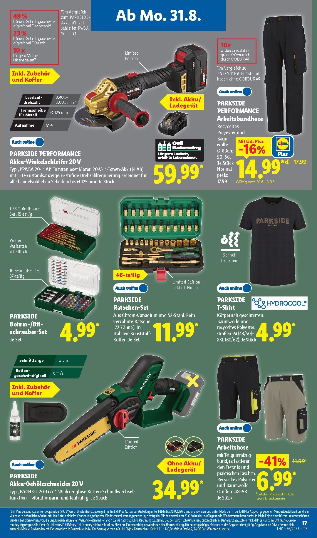 lidl - Lidl - Nonfood Prospekt nächste Woche – von Montag 31.08.2026 bis Samstag 05.09.2026 - page: 9