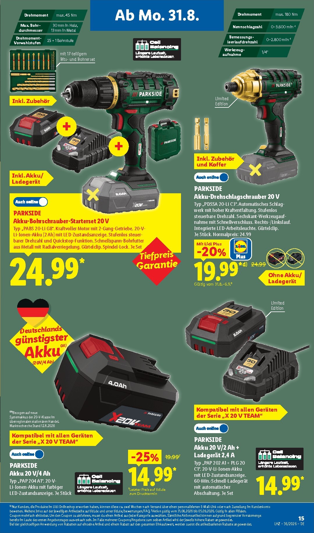 lidl - Lidl - Nonfood Prospekt nächste Woche – von Montag 31.08.2026 bis Samstag 05.09.2026 - page: 7