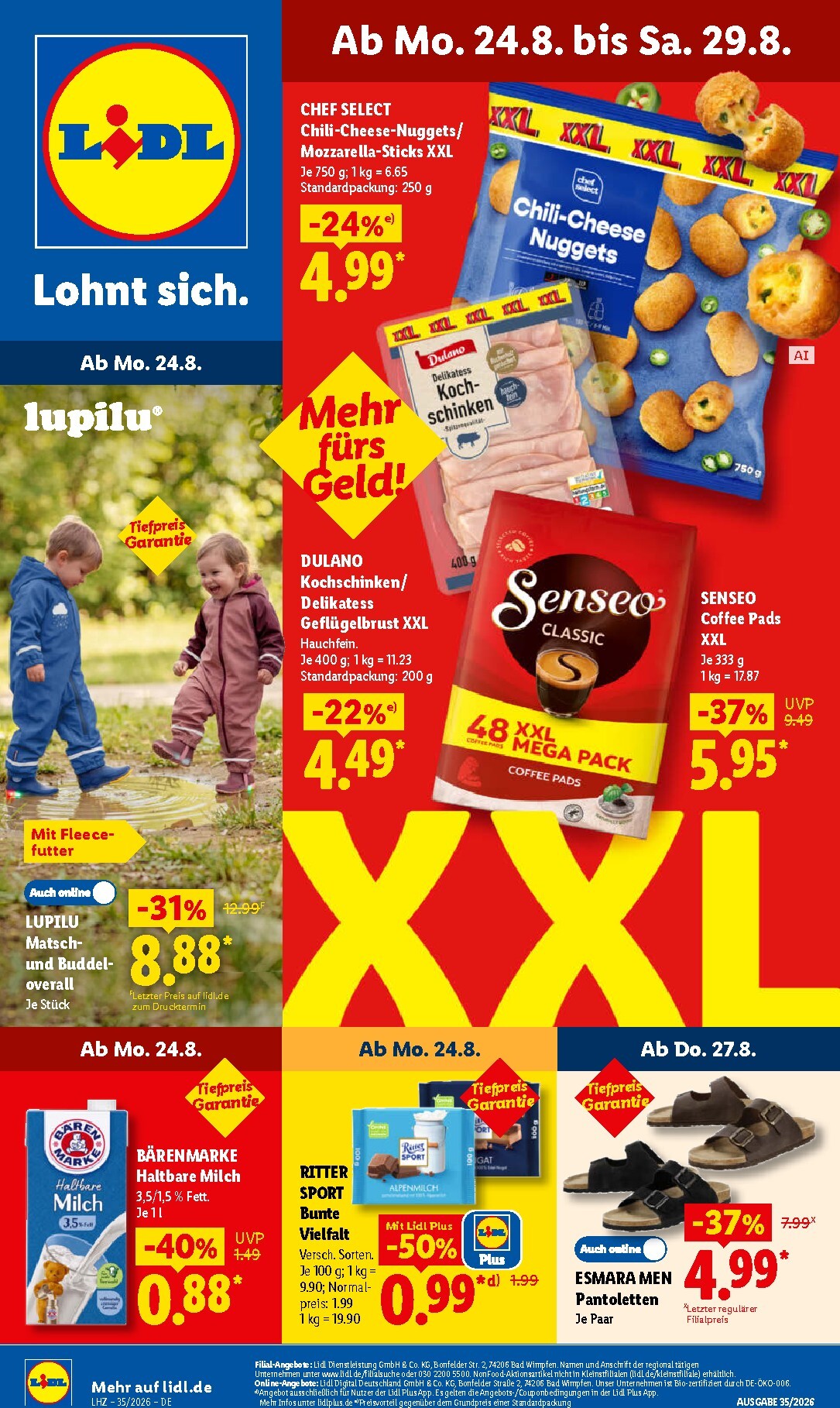 lidl - Lidl Prospekt nächste Woche – von Montag 24.08.2026 bis Samstag 29.08.2026