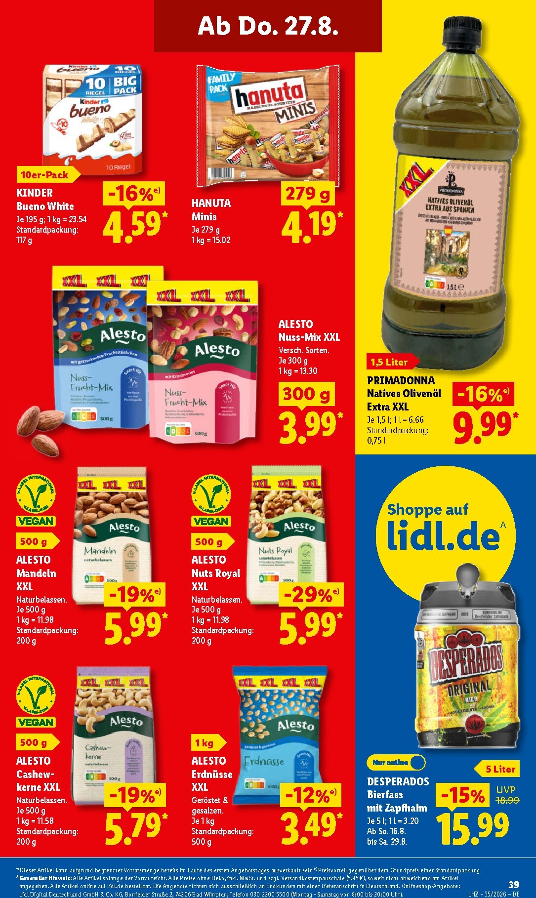 lidl - Lidl Prospekt nächste Woche – von Montag 24.08.2026 bis Samstag 29.08.2026 - page: 61