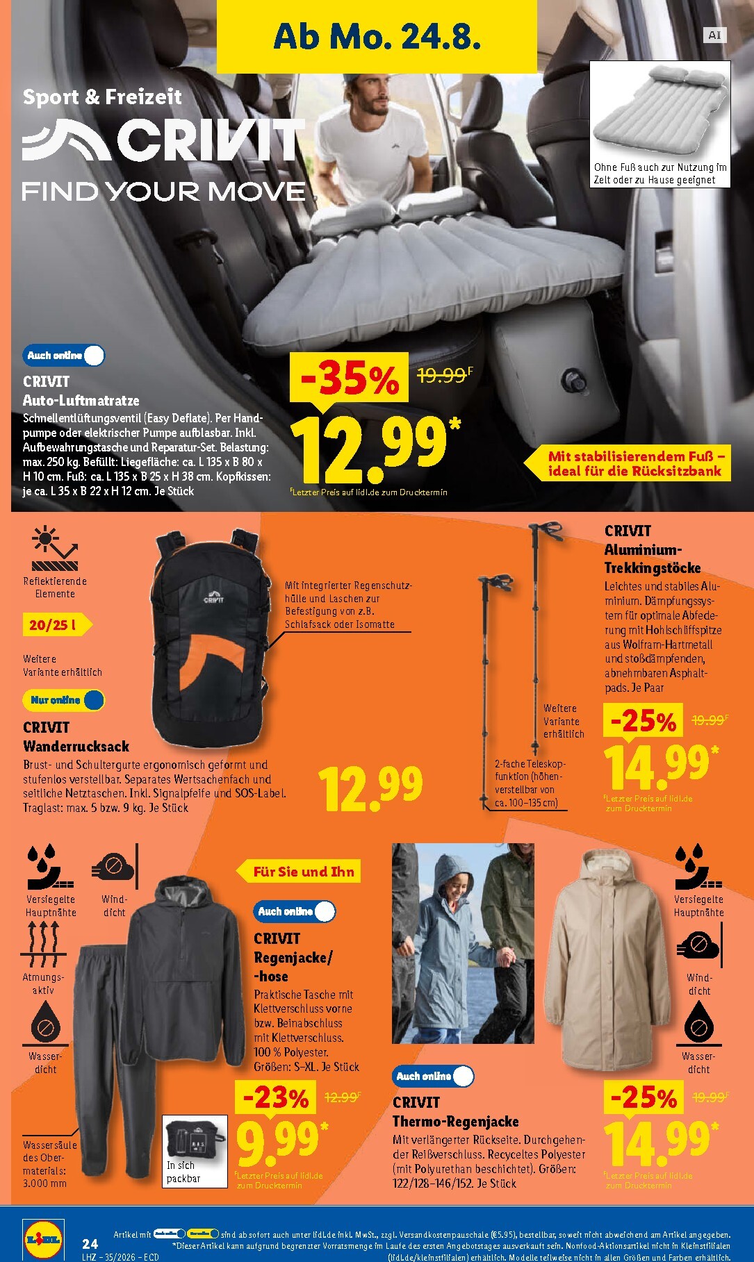 lidl - Lidl Prospekt nächste Woche – von Montag 24.08.2026 bis Samstag 29.08.2026 - page: 46