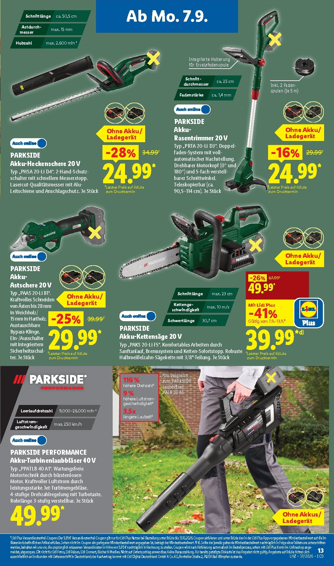lidl - Lidl - Nonfood Prospekt nächste Woche – von Montag 07.09.2026 bis Samstag 12.09.2026 - page: 9