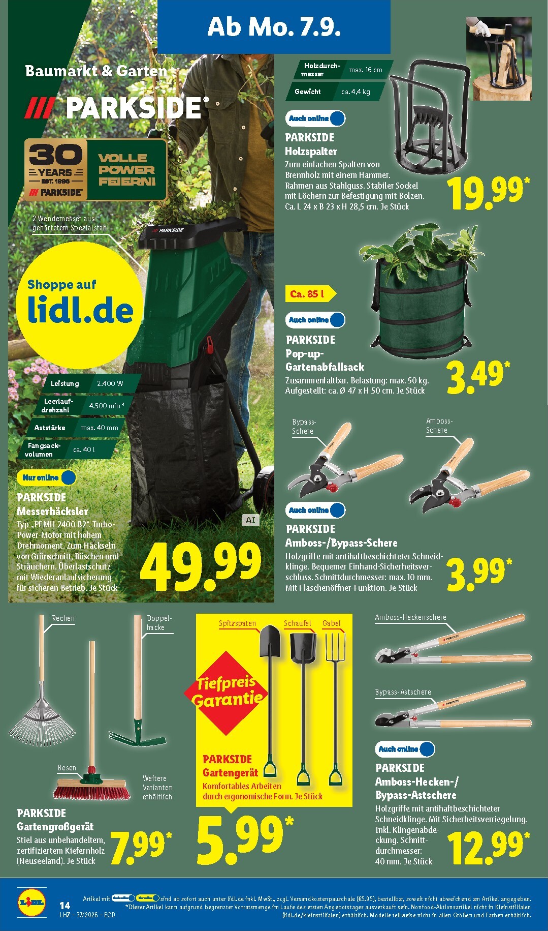 lidl - Lidl - Nonfood Prospekt nächste Woche – von Montag 07.09.2026 bis Samstag 12.09.2026 - page: 10