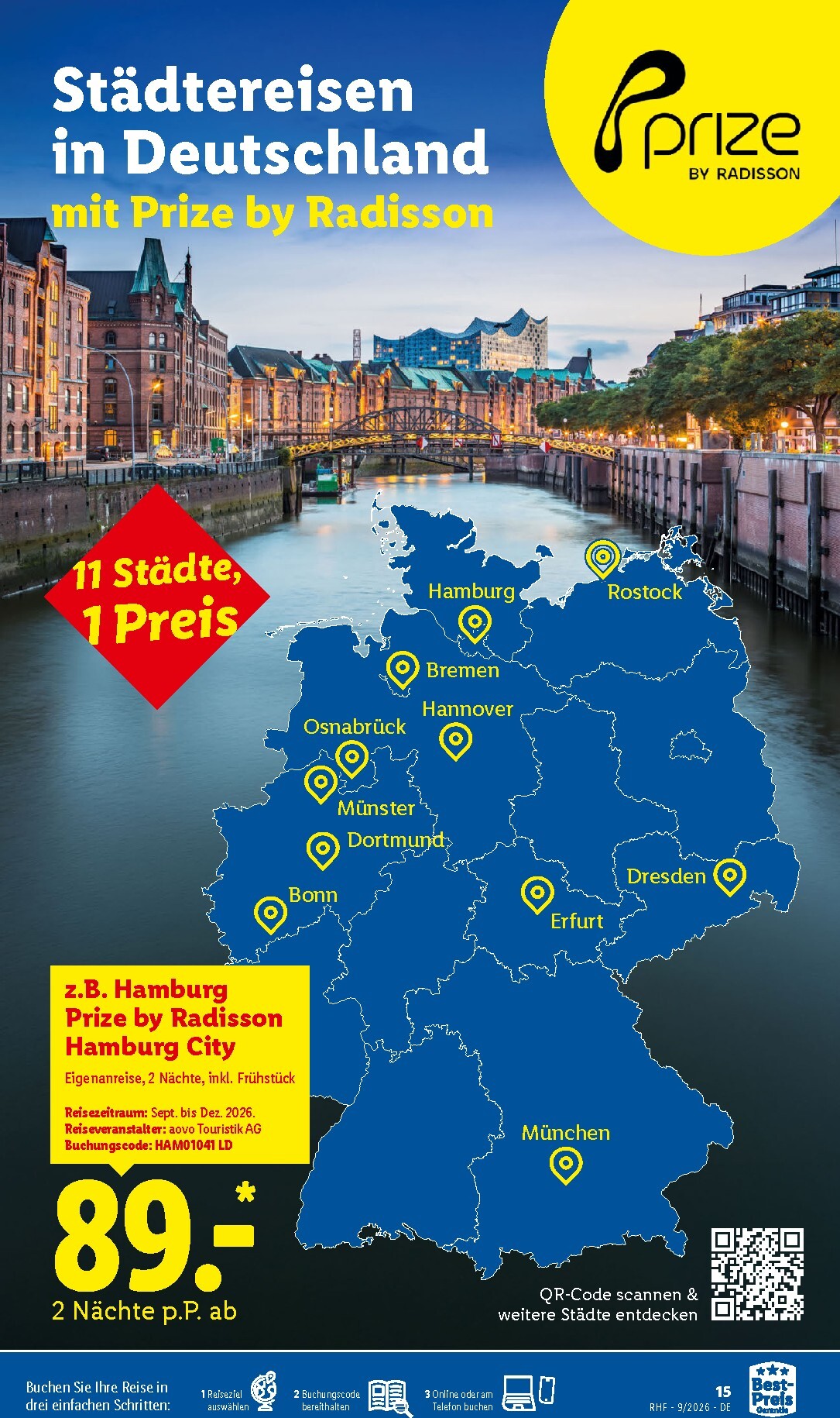 lidl - Lidl - Reise-Highlights Prospekt nächste Woche – von Samstag 29.08.2026 bis Mittwoch 30.09.2026 - page: 15