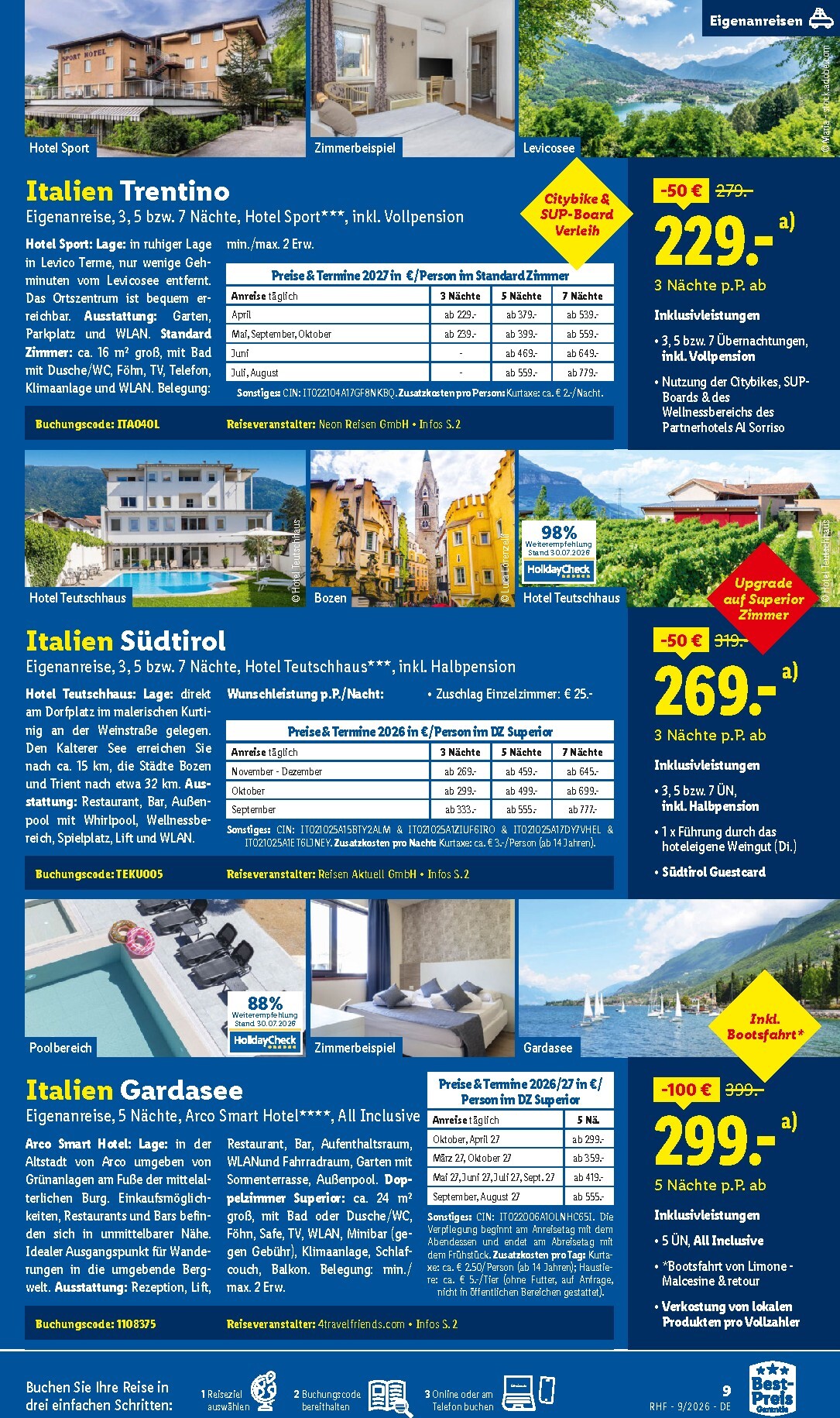 lidl - Lidl - Reise-Highlights Prospekt nächste Woche – von Samstag 29.08.2026 bis Mittwoch 30.09.2026 - page: 9