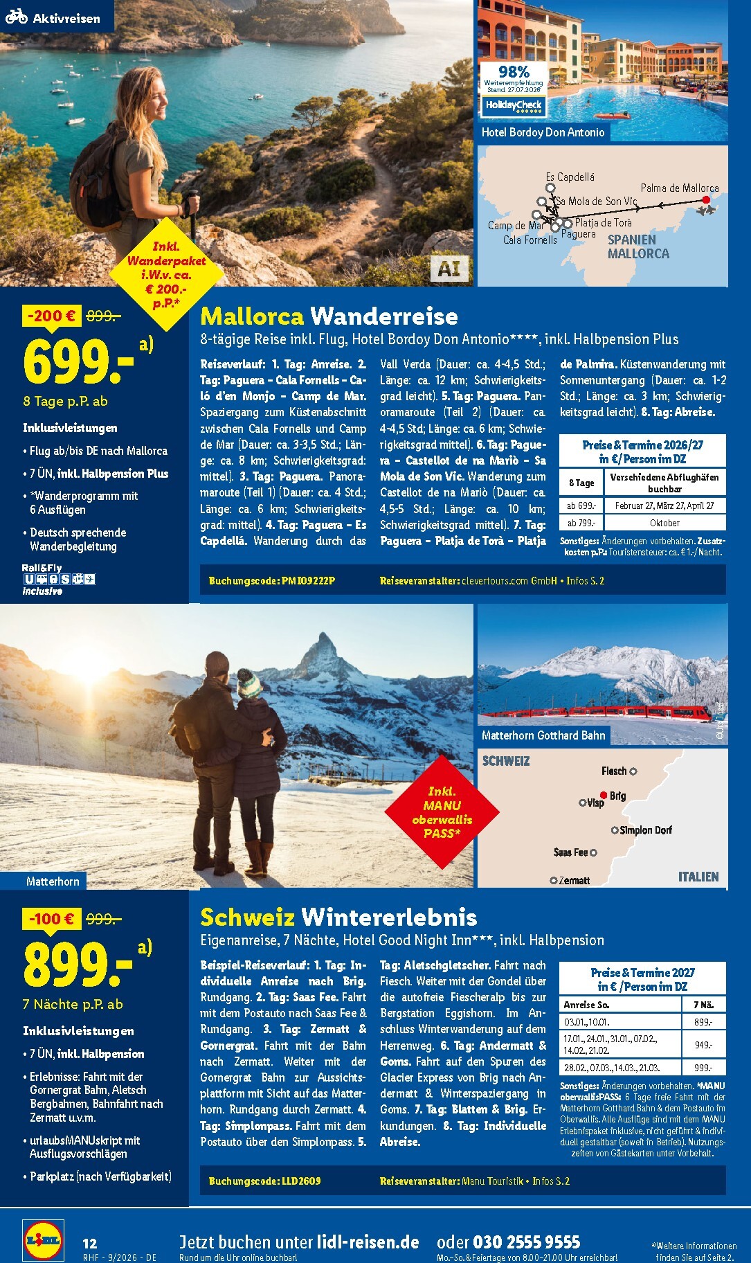 lidl - Lidl - Reise-Highlights Prospekt nächste Woche – von Samstag 29.08.2026 bis Mittwoch 30.09.2026 - page: 12