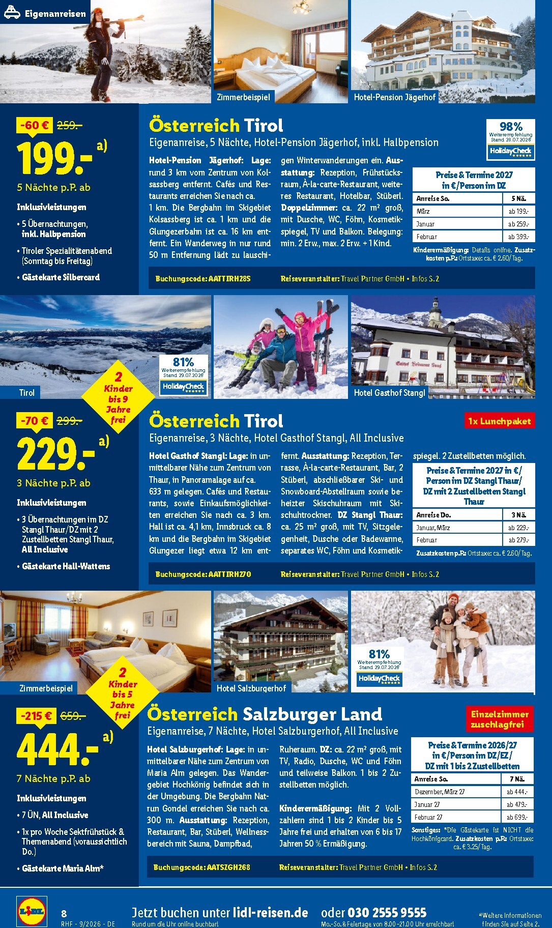 lidl - Lidl - Reise-Highlights Prospekt nächste Woche – von Samstag 29.08.2026 bis Mittwoch 30.09.2026 - page: 8